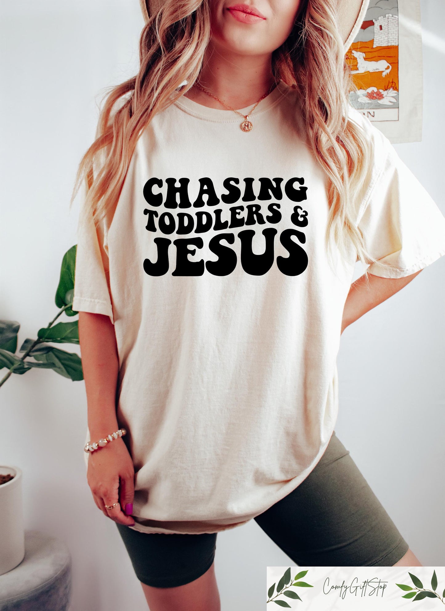 Chasing Toddlers And Jesus T shirt Retro Comfort Mother39s Day Shirt Christian Mother39s Day Sweatshirt Religious Mom Gift Jesus Lover Tee Sweatshirt – Cozy Vibes · High-Quality Print