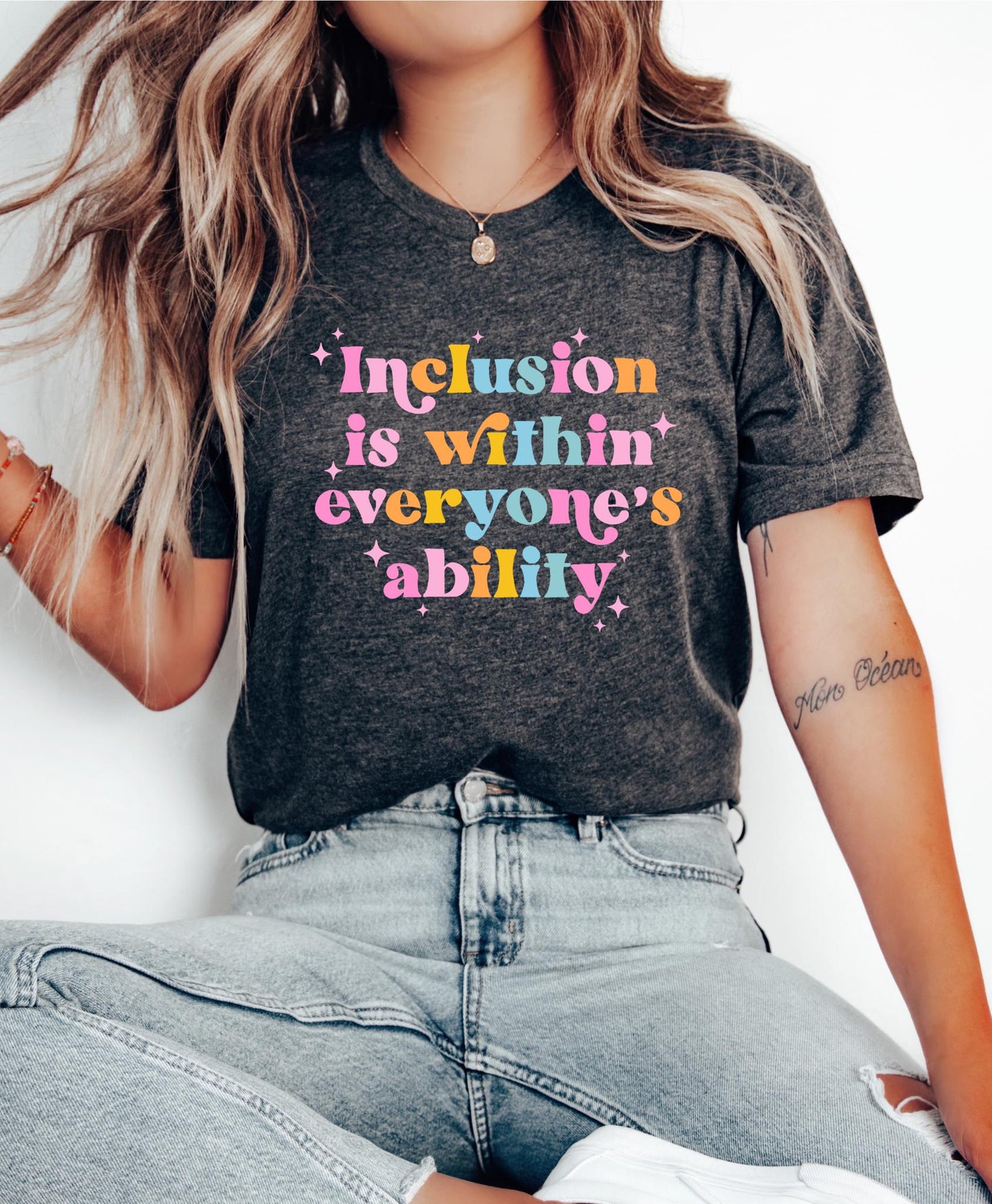 Inclusion Is Within Everyone39s Ability Neurodiversity Shirt Special Education ShirtTeacher Gift Trendy Teacher Shirts School Counselor Graphic Tee – Warm & Stylish · Trending Graphic Apparel
