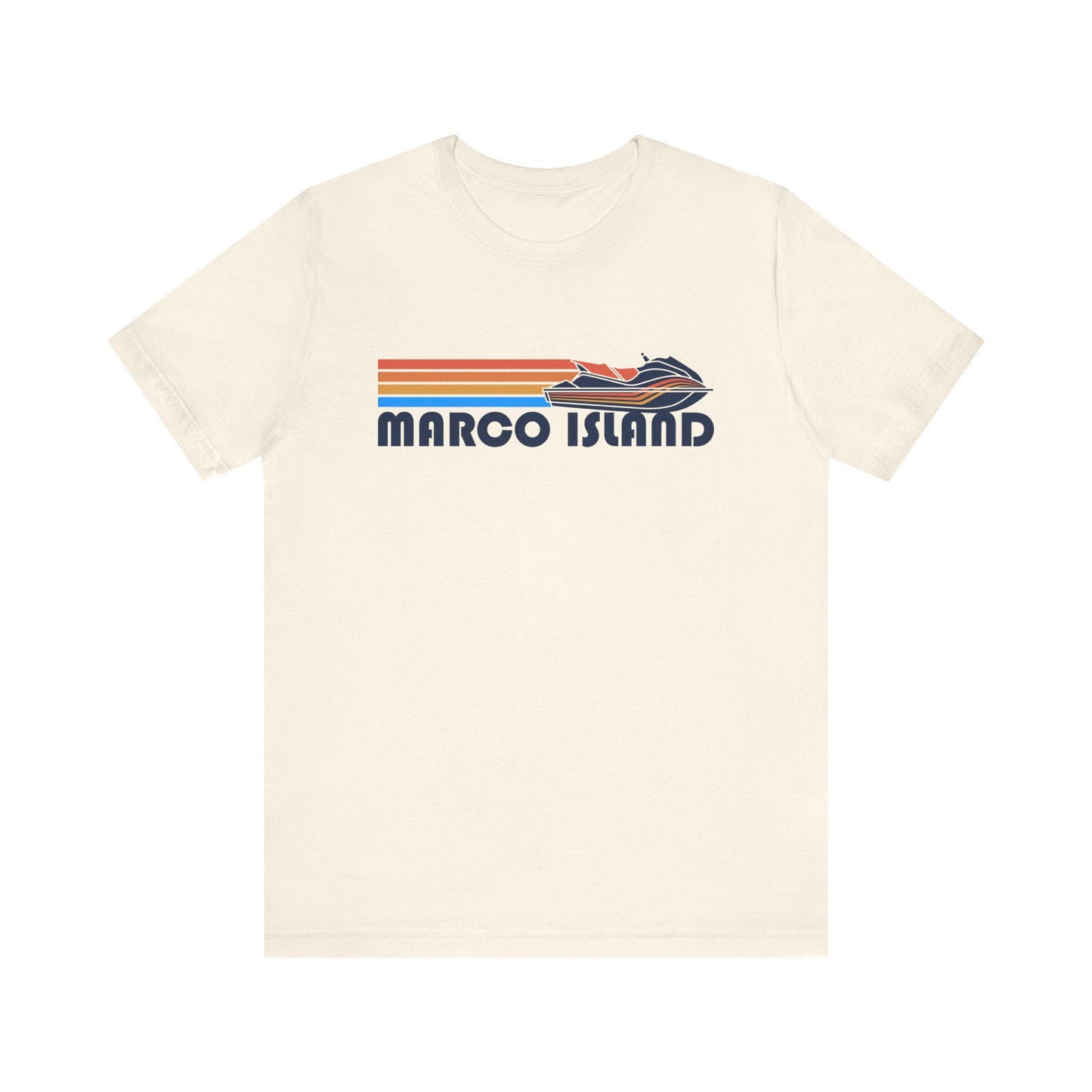 Marco Island Florida T Shirt Retro Jetski PWC Graphic Tee Graphic Tee – Easygoing Wear · High-Quality Print