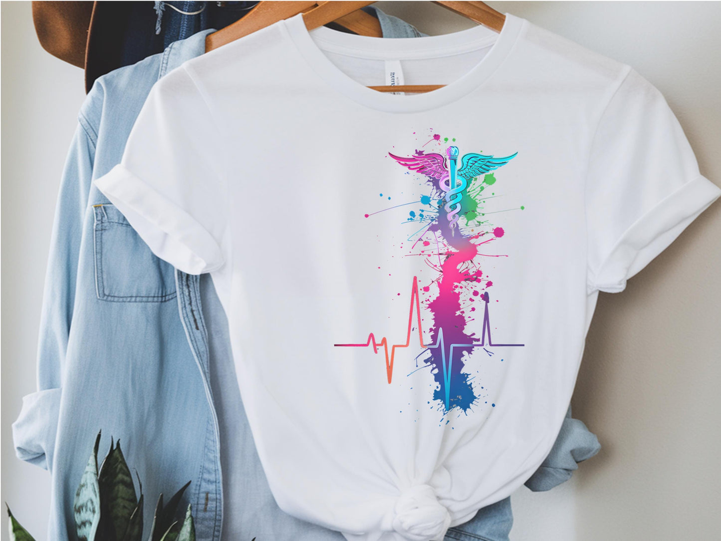 Nurse Heartbeat Shirt Nurse Shirt Gifted Nursing Shirting Gift Caduceus Shirt Nurseshirt Gifted Gift For Nurse Appreciating Nurses Graphic Tee – Soft Feel · Top Pick For Any Outfit