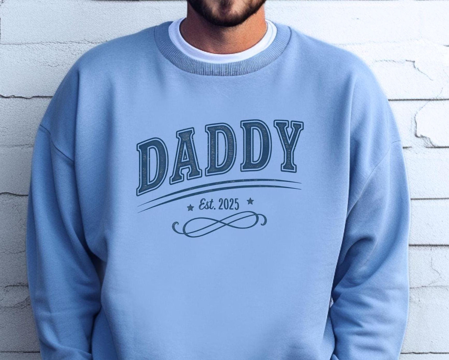 New Dad Sweatshirt Daddy Est 2025 Shirt Gift for Brand New Dad or Expecting Dad Father39s Day Gift Sweatshirt – Aesthetic Look · Great Gift For Fans