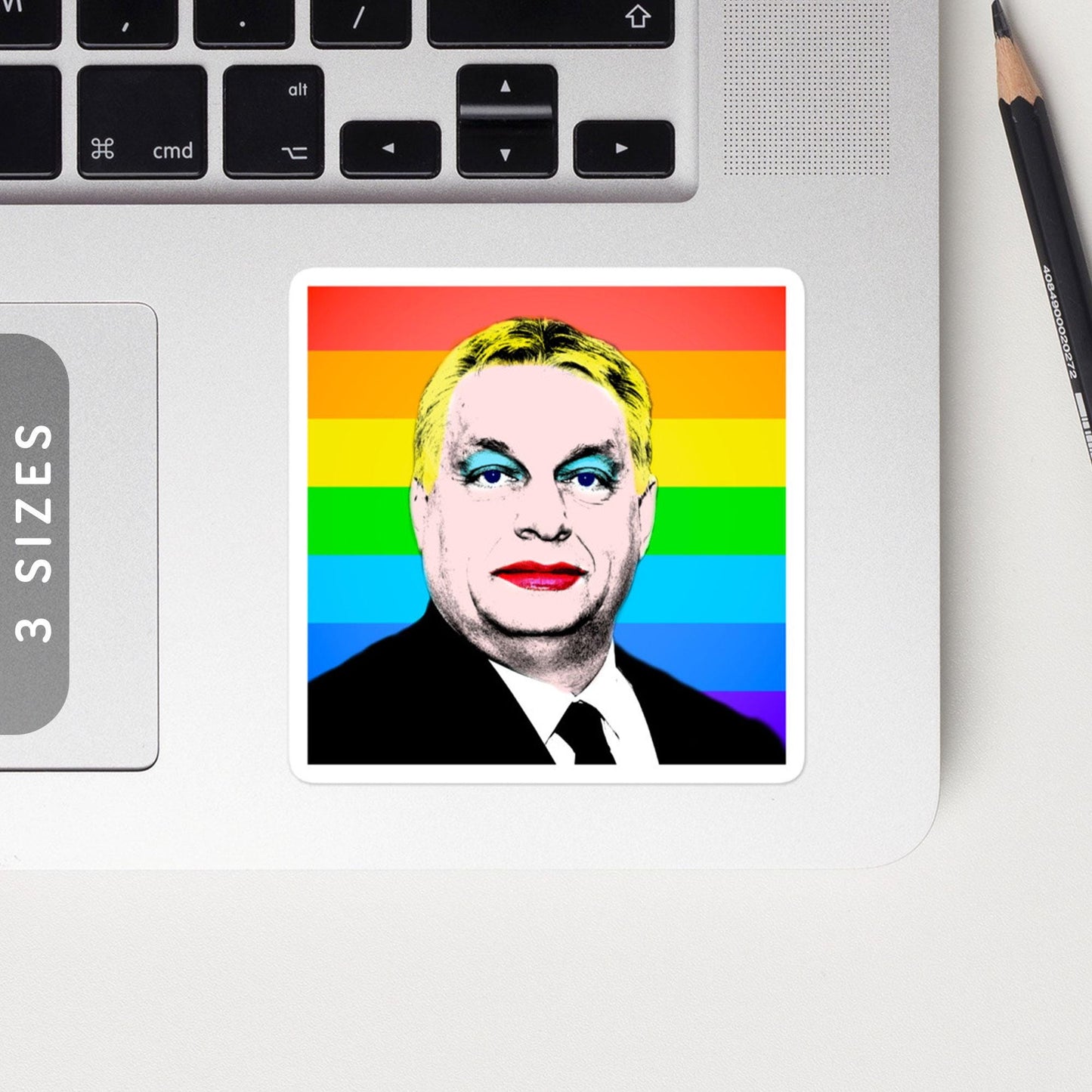 Viktor Orban39s Pride Stickers Bubble Free Vinyl Stickers LGBTQ Rainbow Stickers Gift for Budapest Pride Szivrvnyos Orbn Matrica Graphic Tee – Soft Feel · Great Gift For Fans