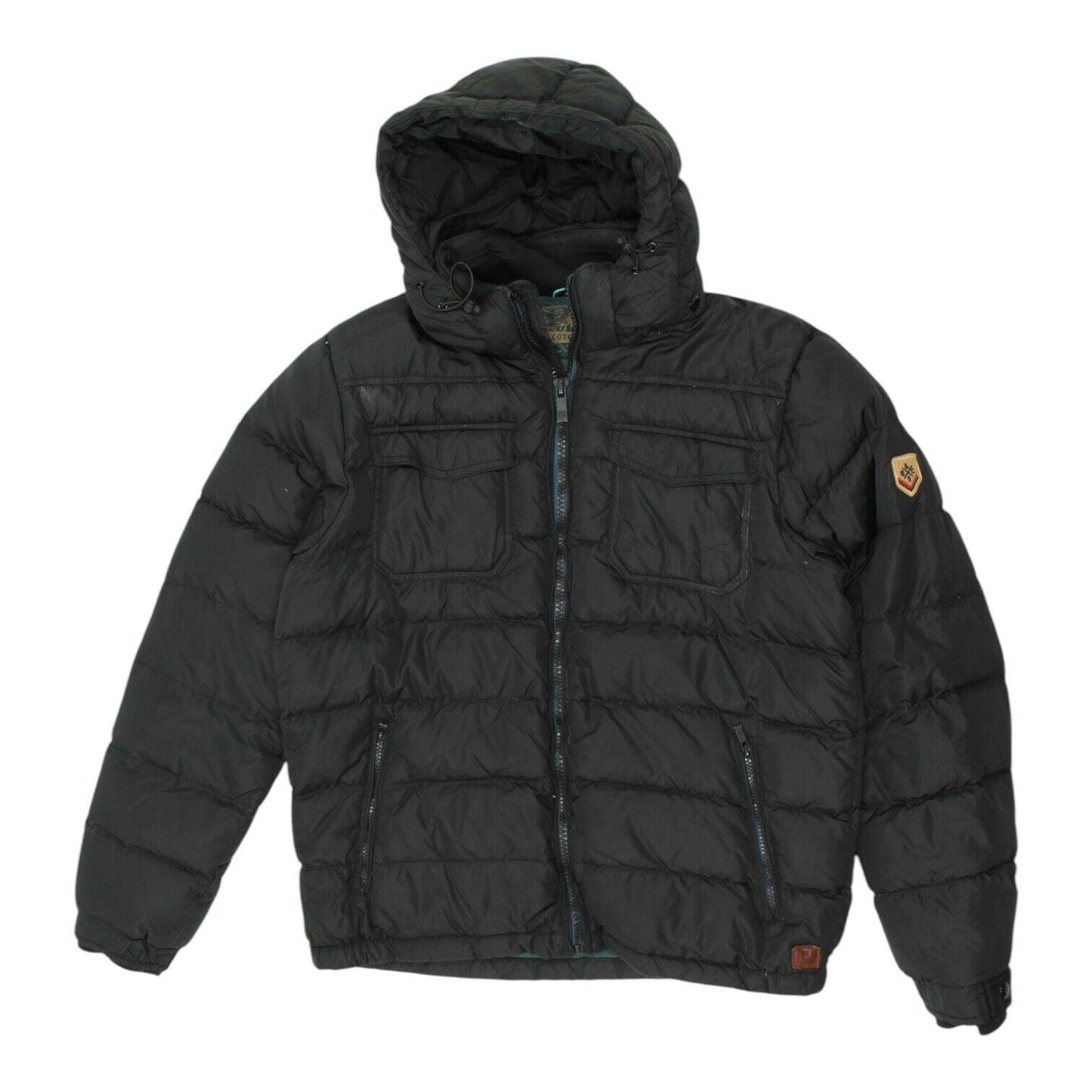 Scotch Soda Puffer Jacket Vintage Mens Black Designer Padded Hooded Coat Graphic Tee – Fan Favorite · High-Quality Print
