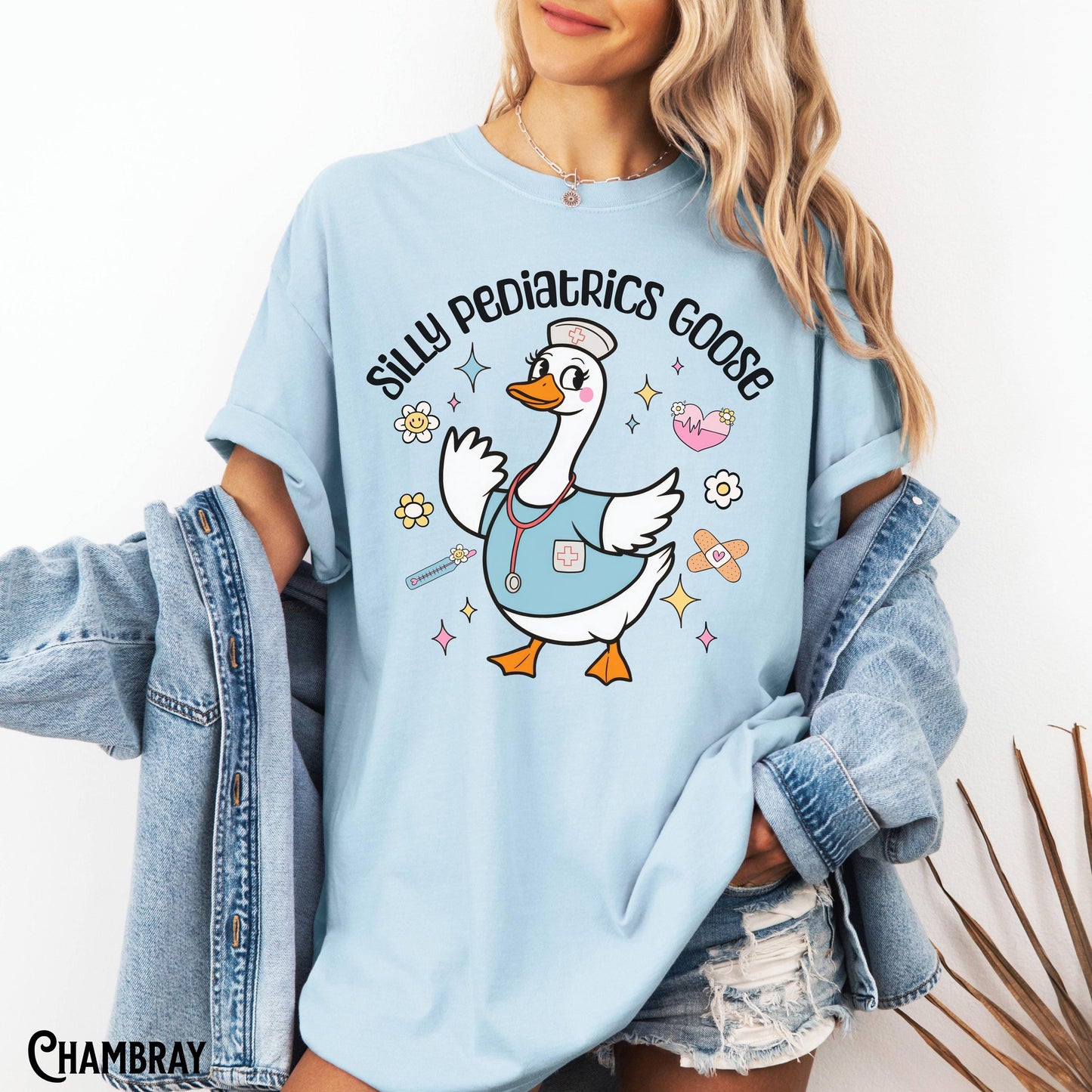 Pediatrics Shirt PEDS Nurse Tee Silly Goose T shirt Pediatrics RN Pediatric Doctor PICU Tee Pediatrics Nurse Gift Graphic Tee – Bold Style · Great Gift For Fans