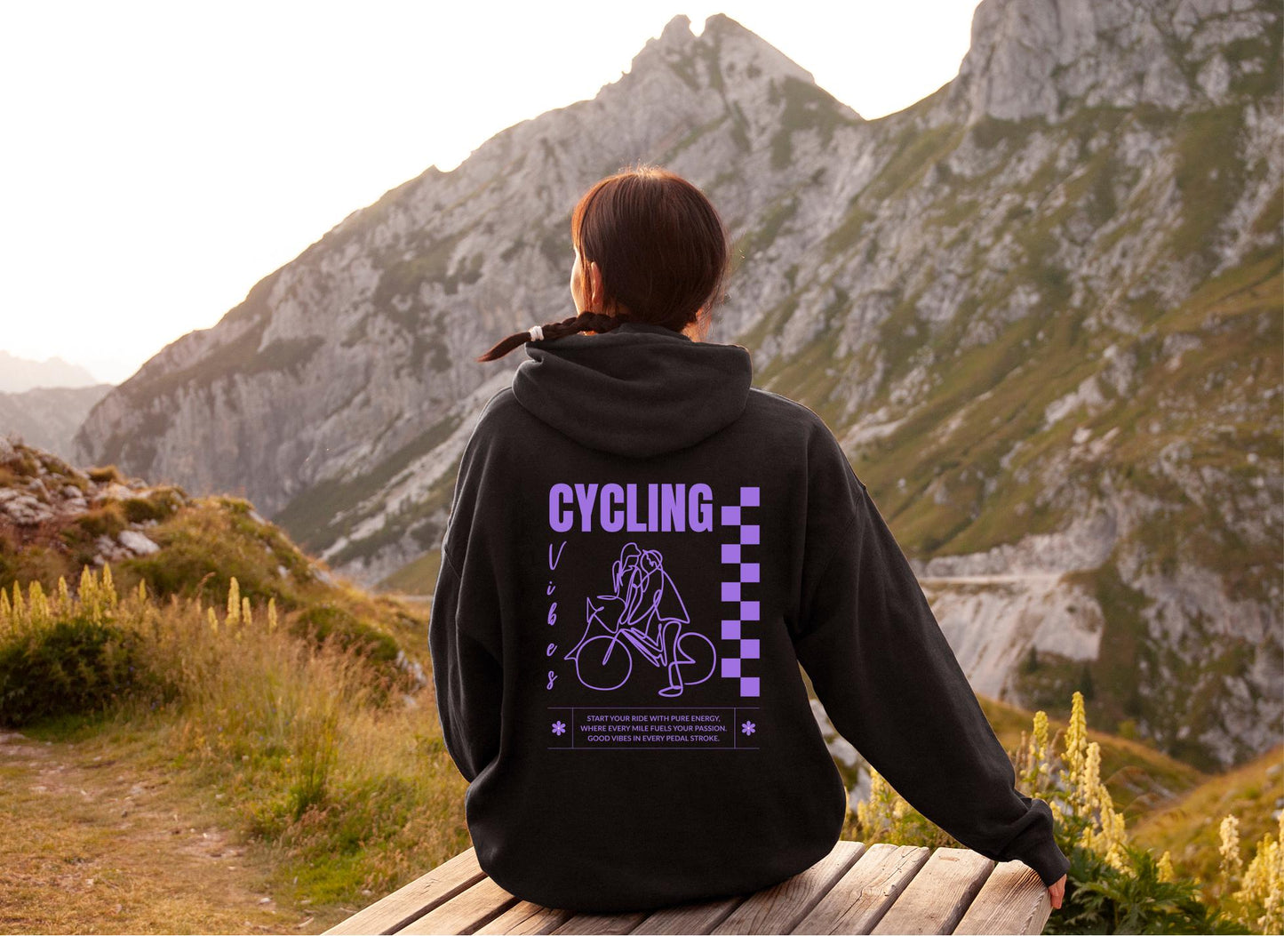 Cycling Vibes Hoodie Fahrrad Hoodie Fahrradliebhaber Radfahren Hoodie Radfahrer Hoodie Fahrrad Geschenk Cycling Hoodie Hoodie – Premium Graphic · High-Quality Print