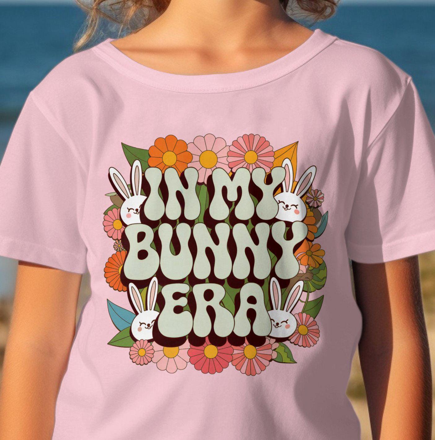 In My Bunny Era T Shirt Cute Bunny Tee Floral Easter Bunny Shirt Girls Easter shirt Cute Bunny Shirt Girls Women kids bunny shirt Graphic Tee – Feel-Good Design · High-Quality Print