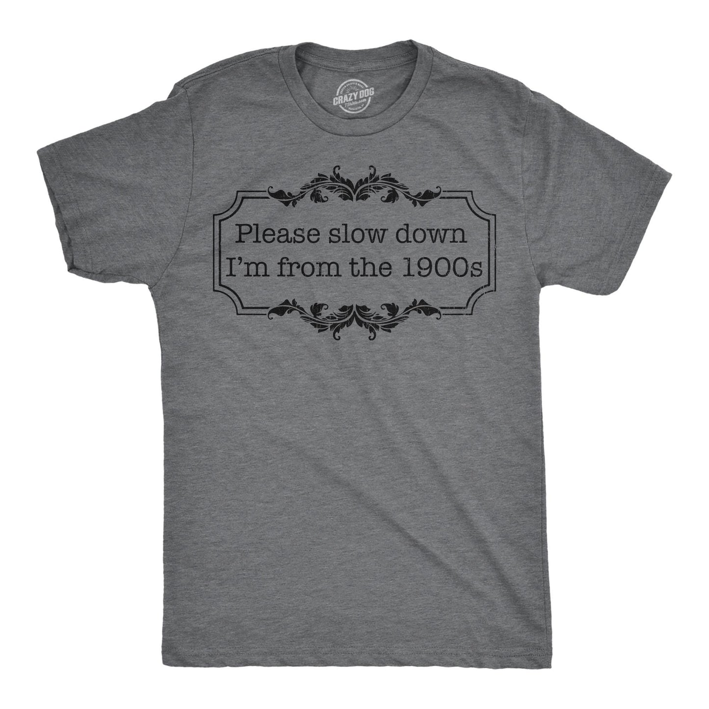 Please Slow Down I39m From The 1900s Retro Shirt Funny Old Guy Shirt Vintage Shirt Funny Gifts For Him Funny Shirts Gen X Millennial Graphic Tee – Cozy Vibes · Top Pick For Any Outfit