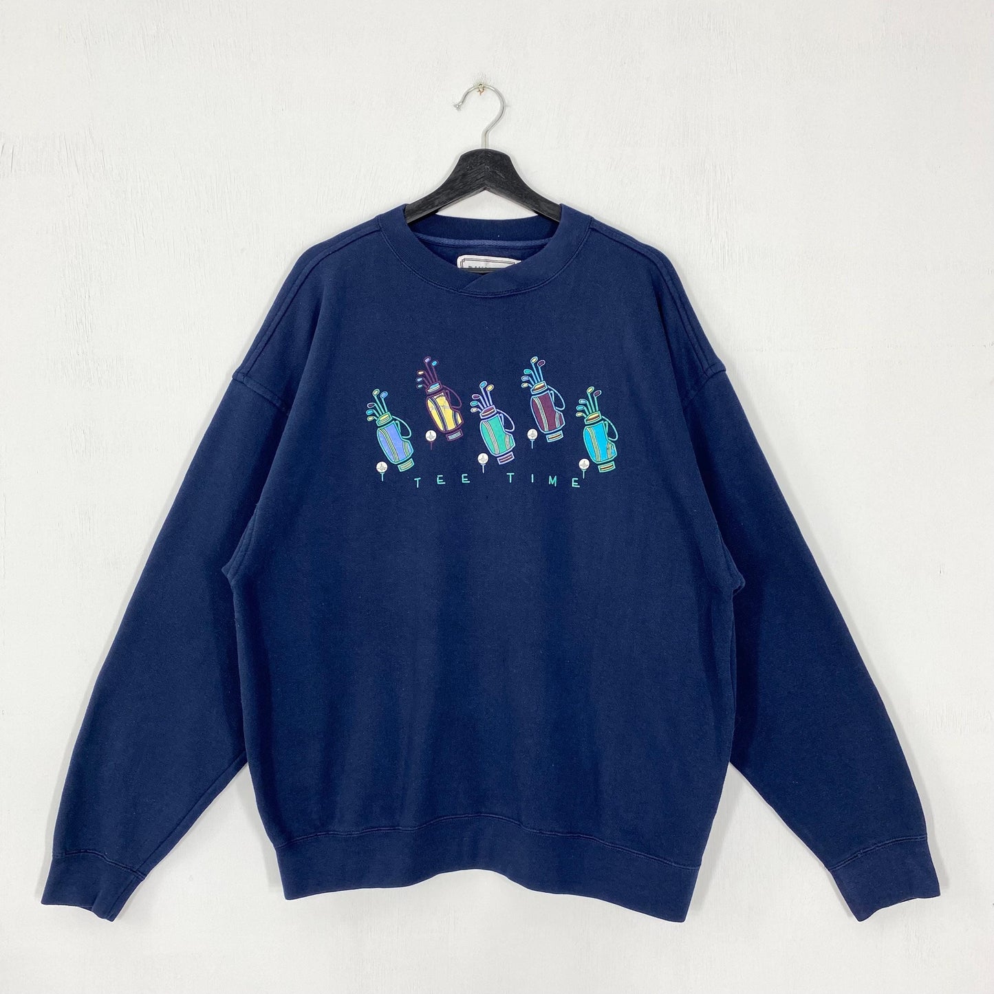 Vintage Golf Sweatshirt Legends Golf Crewneck Golf Sports Sweater Pullover Harvey Penick Golf Club Golf Art Print Logo Blue Large Sweatshirt – Aesthetic Look · Trending Graphic Apparel