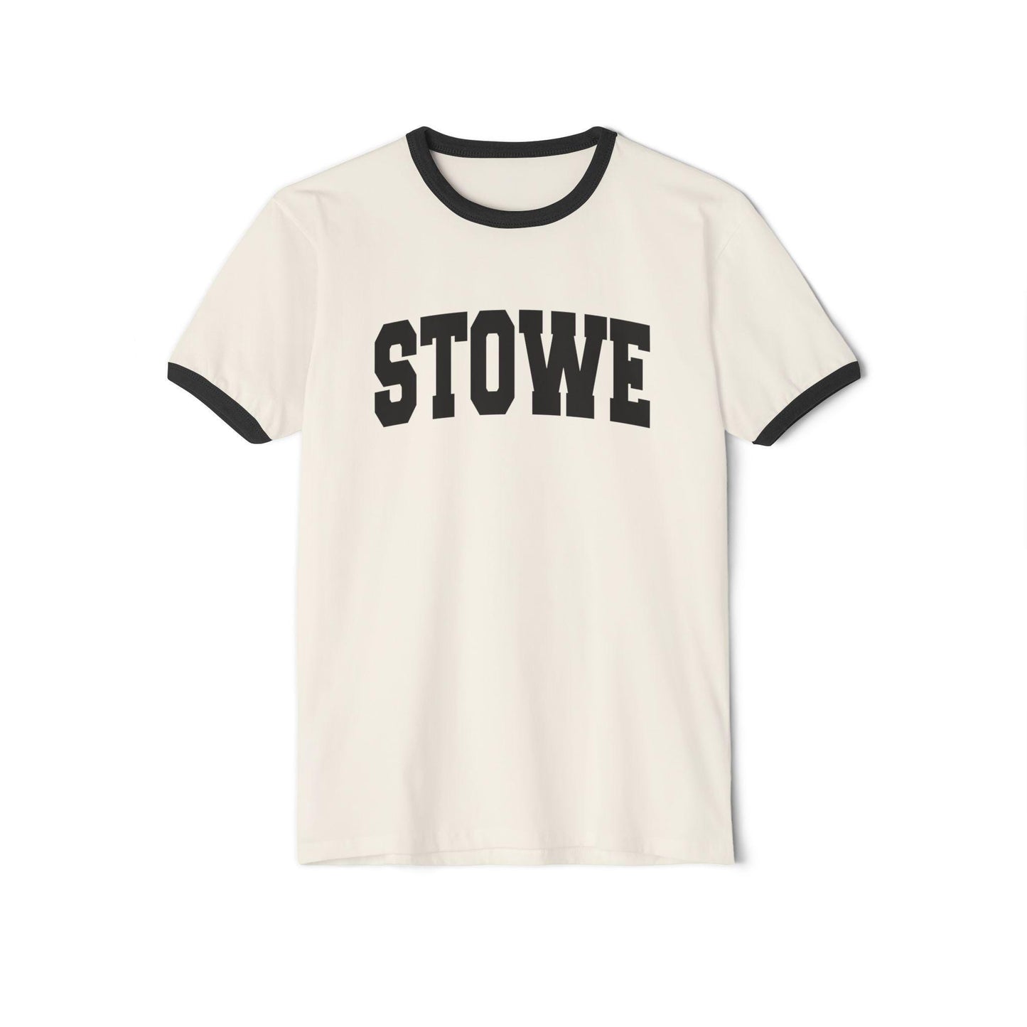 Stowe Vermont Cotton Ringer Graphic Tee Unisex Stowe T Shirt Vintage Style Tee Men39sWomen39s Tee Collegiate Style Graphic Tee – Bold Style · Must-Have Style