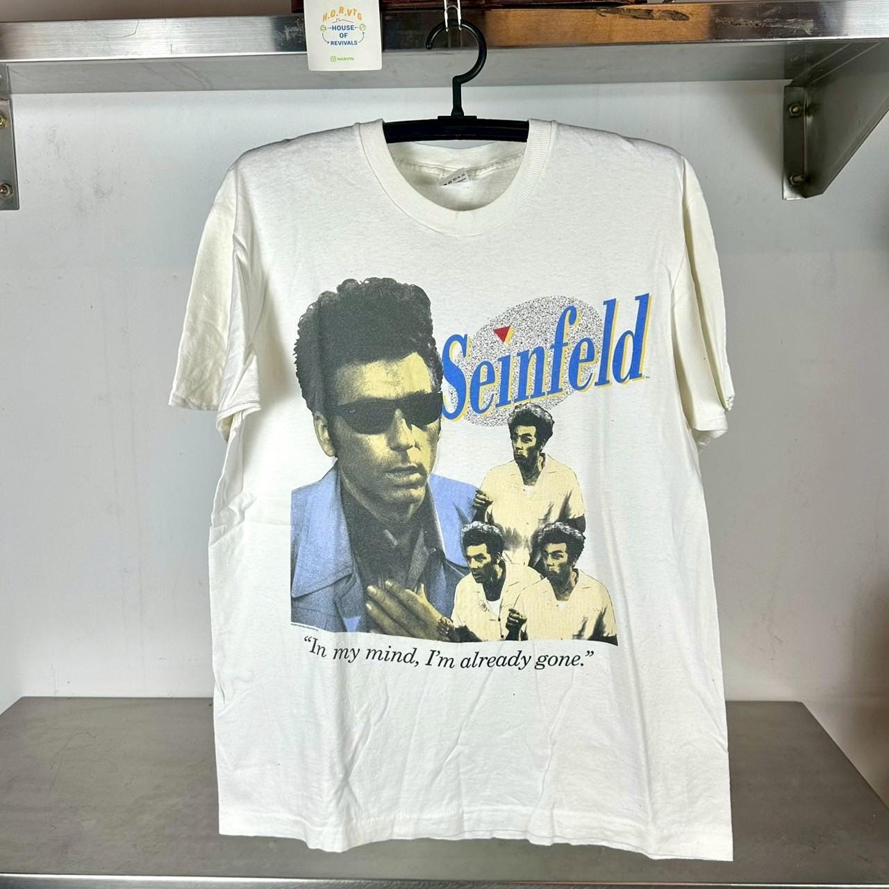 Vintage 90s Seinfeld Kramer TV Show In My Mind I39m Already Gone T shirt Vintage Movies Tshirts Vintage Seindfeld Tshirt Movies Tshirt Graphic Tee – Aesthetic Look · High-Quality Print