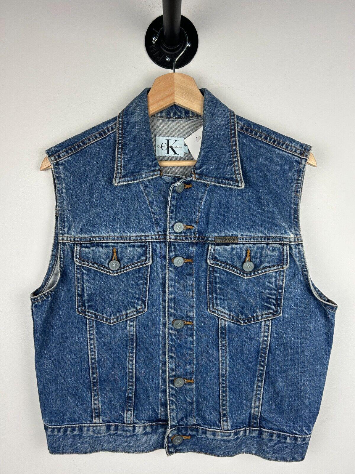 Vintage Calvin Klein Mid Wash Denim Womens Vest Size L Graphic Tee – Feel-Good Design · Must-Have Style