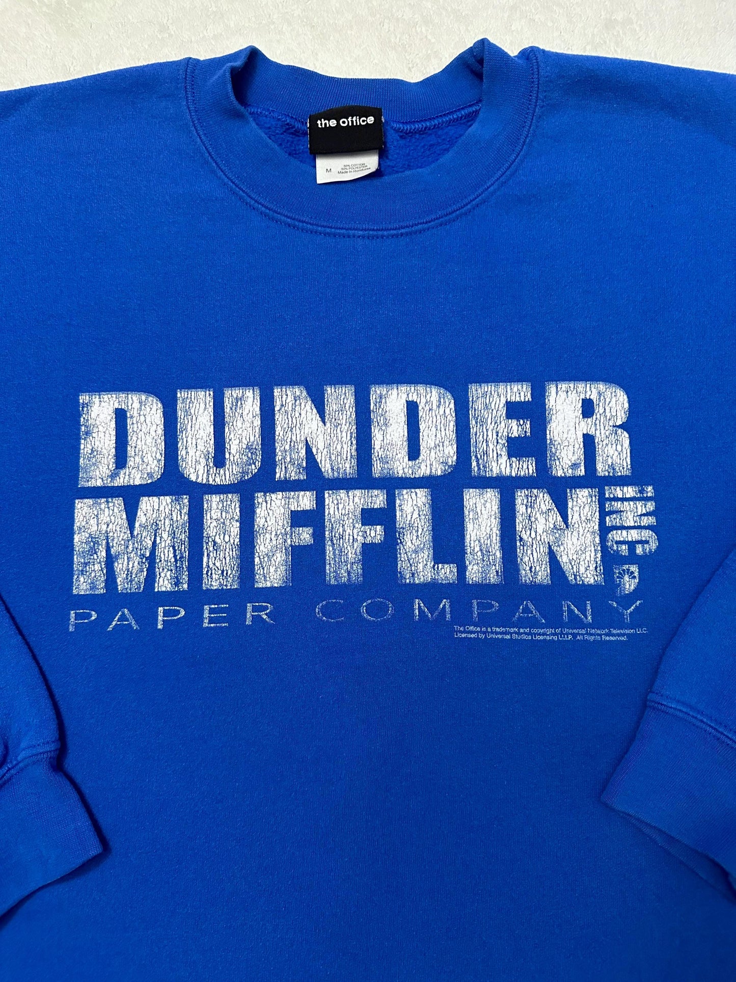 Vintage 2000s Y2K The Office Dunder Mifflin Paper Logo TV Promo Sweatshirt M L Sweatshirt – Everyday Comfort · High-Quality Print