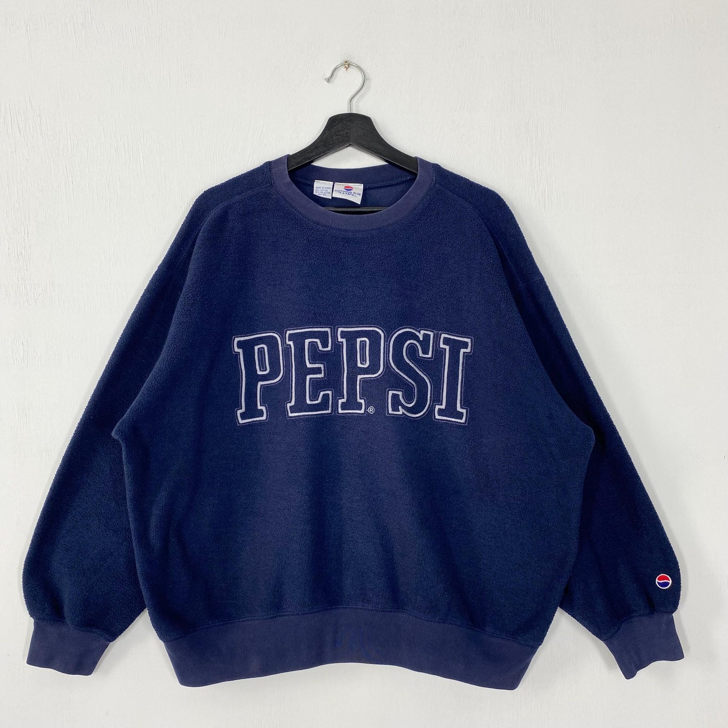 Vintage 90s Pepsi Sweatshirt Pepsi Crewneck Pepsi Sweater Pullover Carbonated Soft Drink Pepsi Embroidered Logo Blue XLarge Sweatshirt – Cozy Vibes · High-Quality Print
