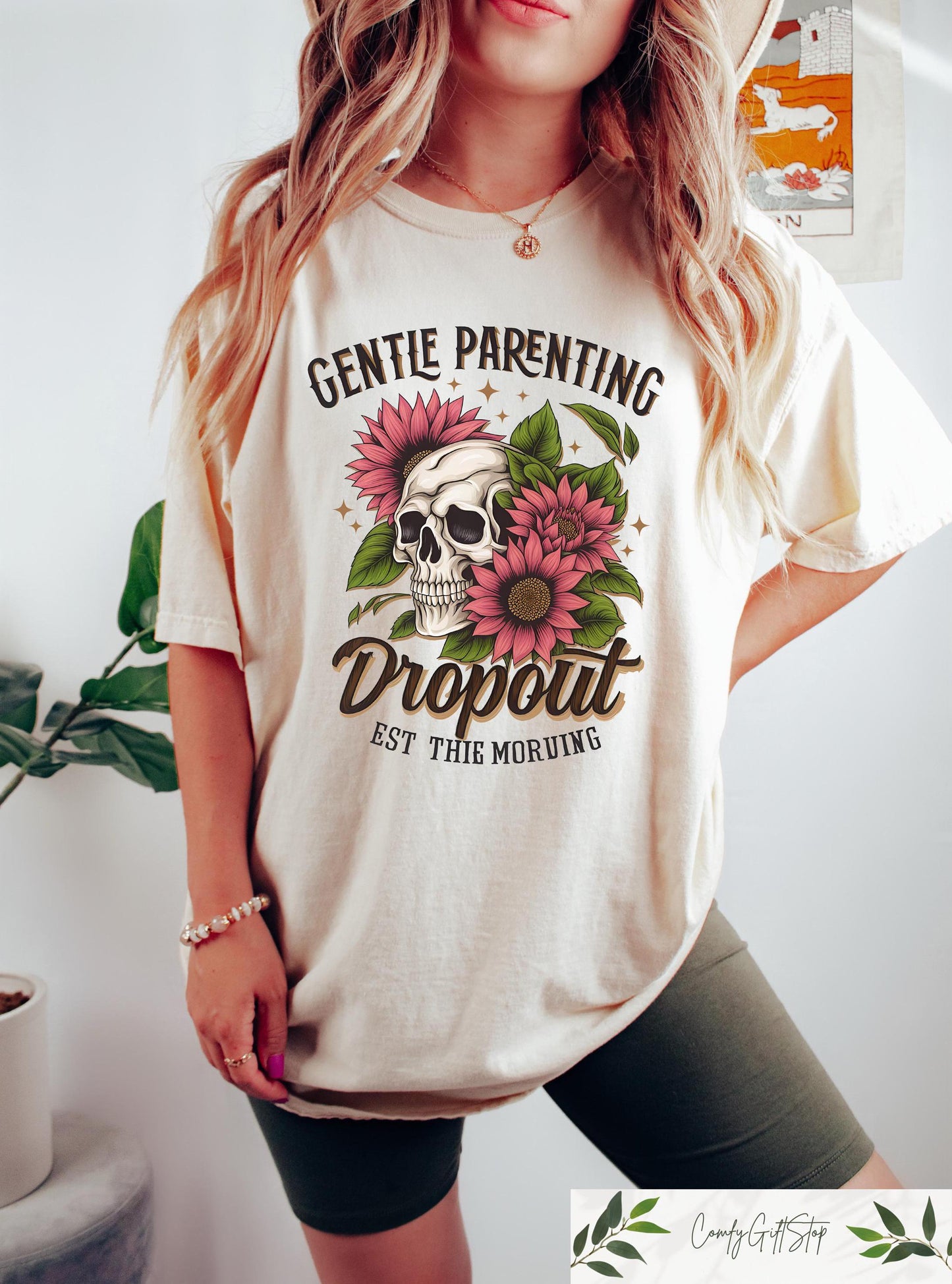 Gentle Parenting Drop Out Shirt Retro Comfort Tshirt Funny Mom Sweatshirt Sarcastic Women39s Tee Funny Parent Gift Skeleton Mom Crewneck Sweatshirt – Bold Style · Great Gift For Fans