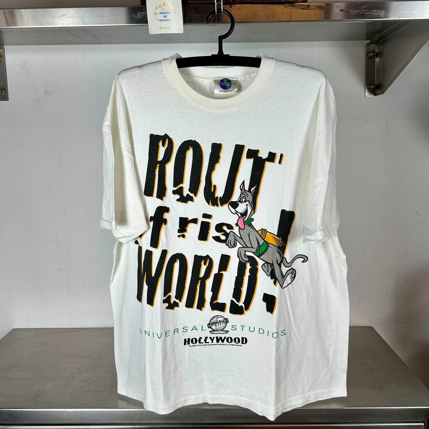 Vintage 1995 Astro The Jetsons Universal Studios Rout of ris World XL single stitch T shirt Cartoon Tshirt Universal Studios Tshirt Graphic Tee – Feel-Good Design · Trending Graphic Apparel