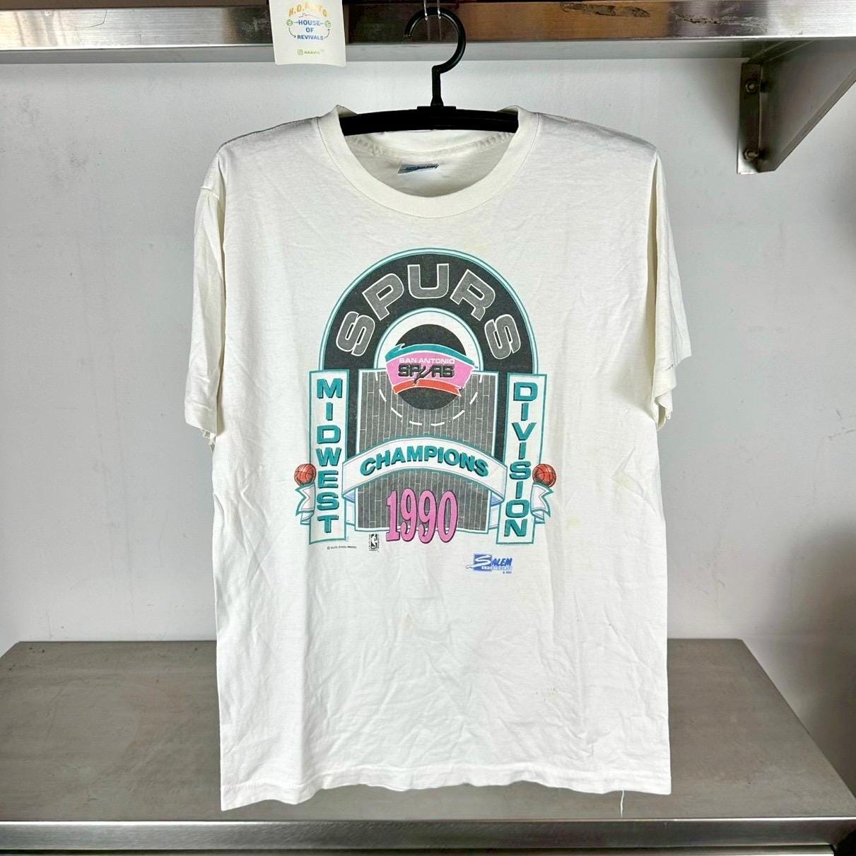 Vintage 1990 San Antonio Spurs NBA Midwest Division Champions Large single stitch T shirt Vintage Basketball Tshirt Vintage NBA Tshirt Graphic Tee – Warm & Stylish · Trending Graphic Apparel
