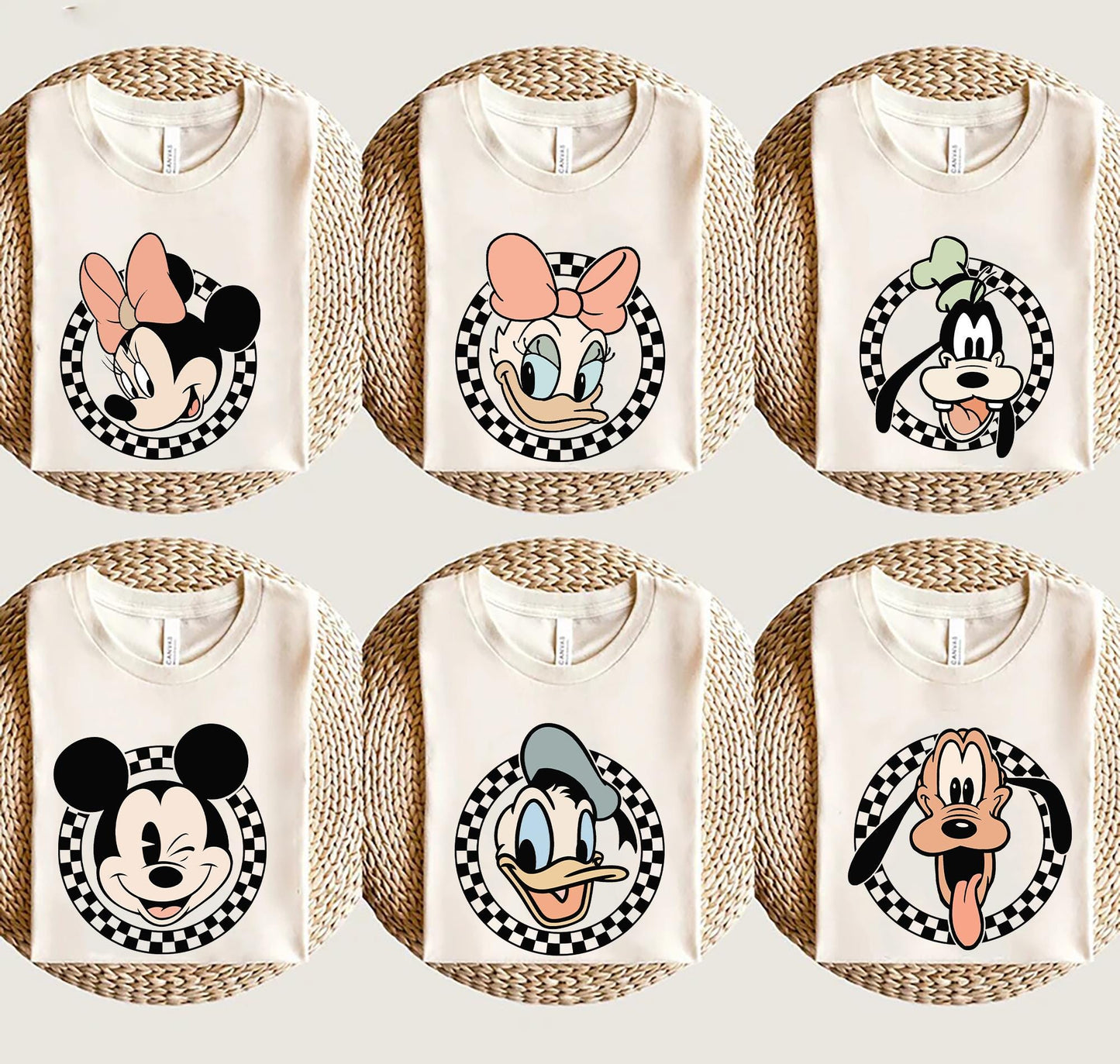 Retro Mickey Minnie Shirt Retro Disney Trip Tshirt Vintage Mickey and Friends Shirt Checkered Vintage Disney Family Vacation Matching Tee Graphic Tee – Bold Style · Must-Have Style