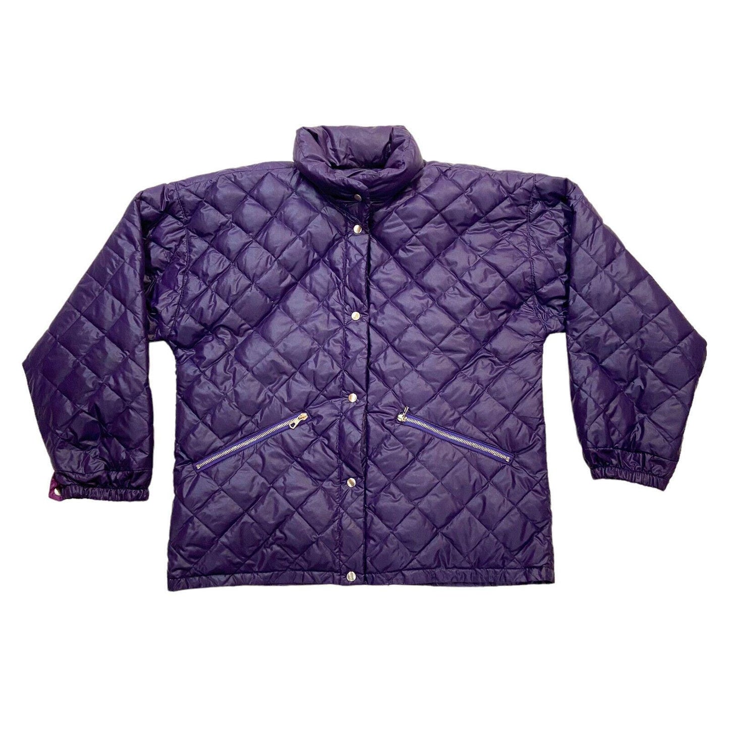 Belfe Belfe Womens Jacket Vintage Quilted Designer Padded Purple Winter Coat Graphic Tee – Premium Graphic · Top Pick For Any Outfit