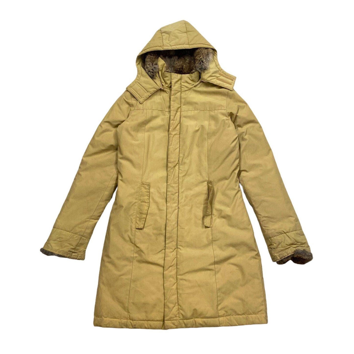 Woolrich Padded Boulder Coat Vintage Womens Fur Trim High End Designer Beige Graphic Tee – Premium Graphic · Perfect For Daily Wear