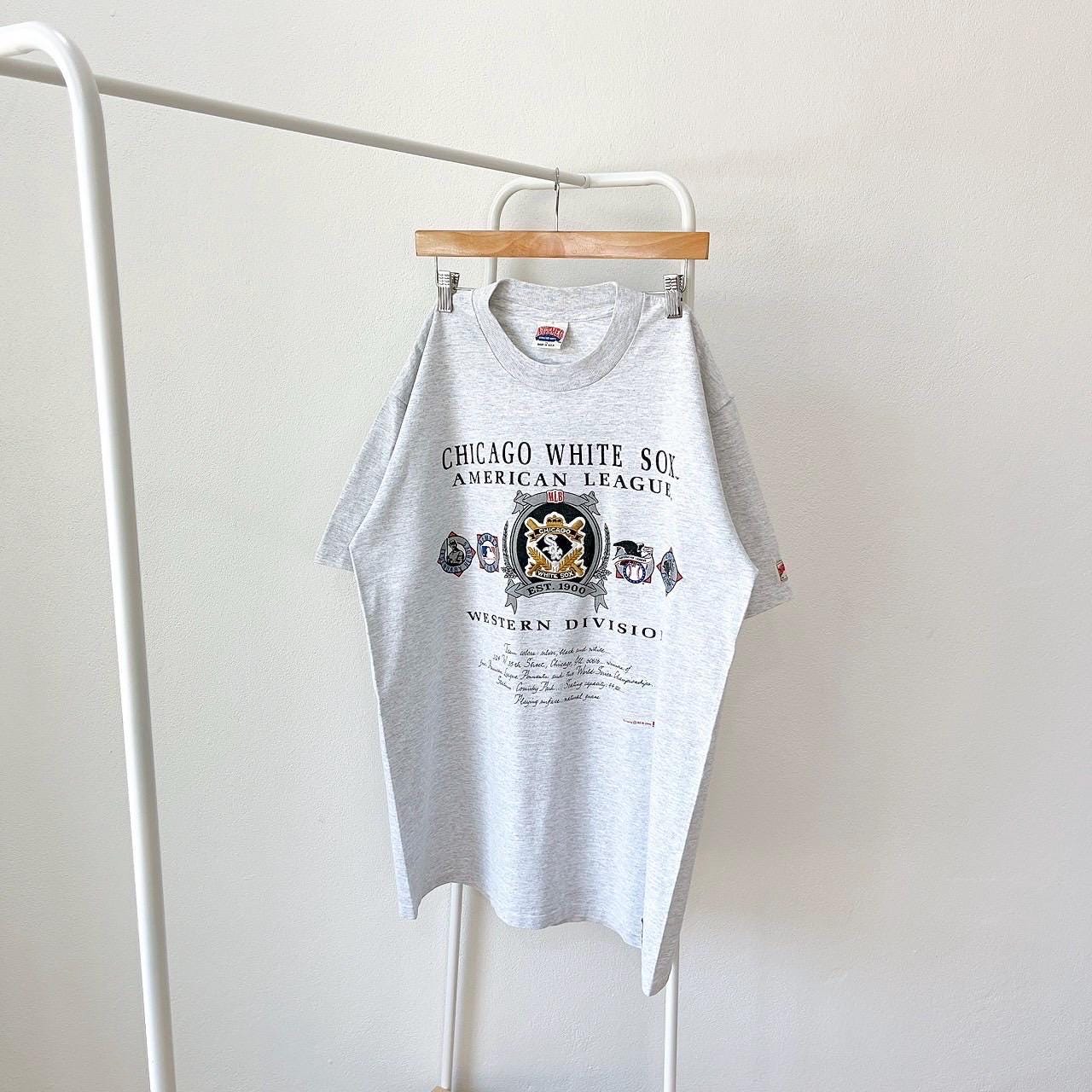 Vintage 90s Chicago White Sox MLB baseball Made in USA vintage Nutmeg mills gray t shirt XL Graphic Tee – Bold Style · Top Pick For Any Outfit