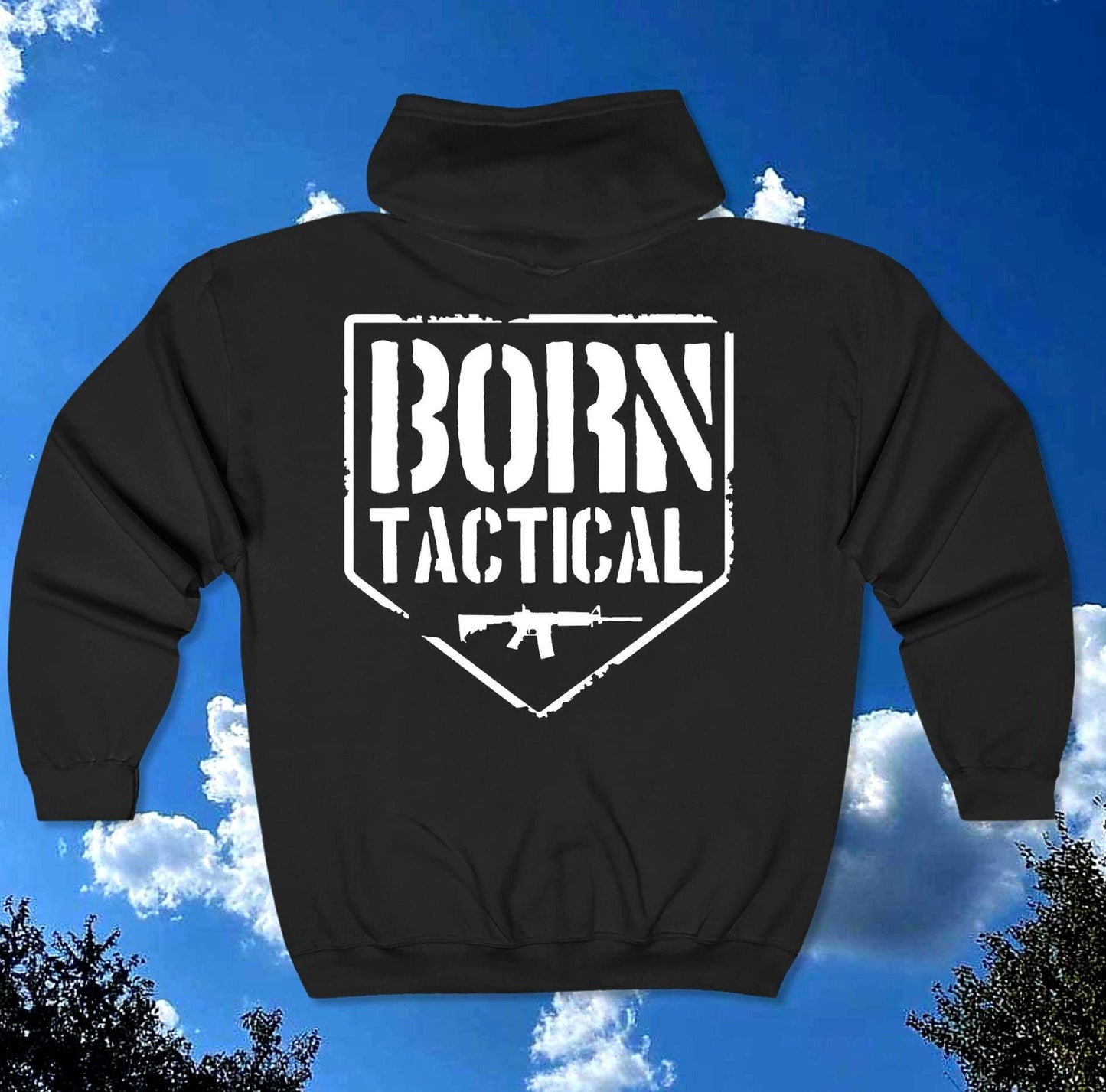 Tactical AR Zip Hoodie for Outdoors Enthusiasts Born Tactical Sweatshirt Military Style Jacket Men39s Casual Wear Pro Gun Hoodie Gift Hoodie – Cozy Vibes · Trending Graphic Apparel