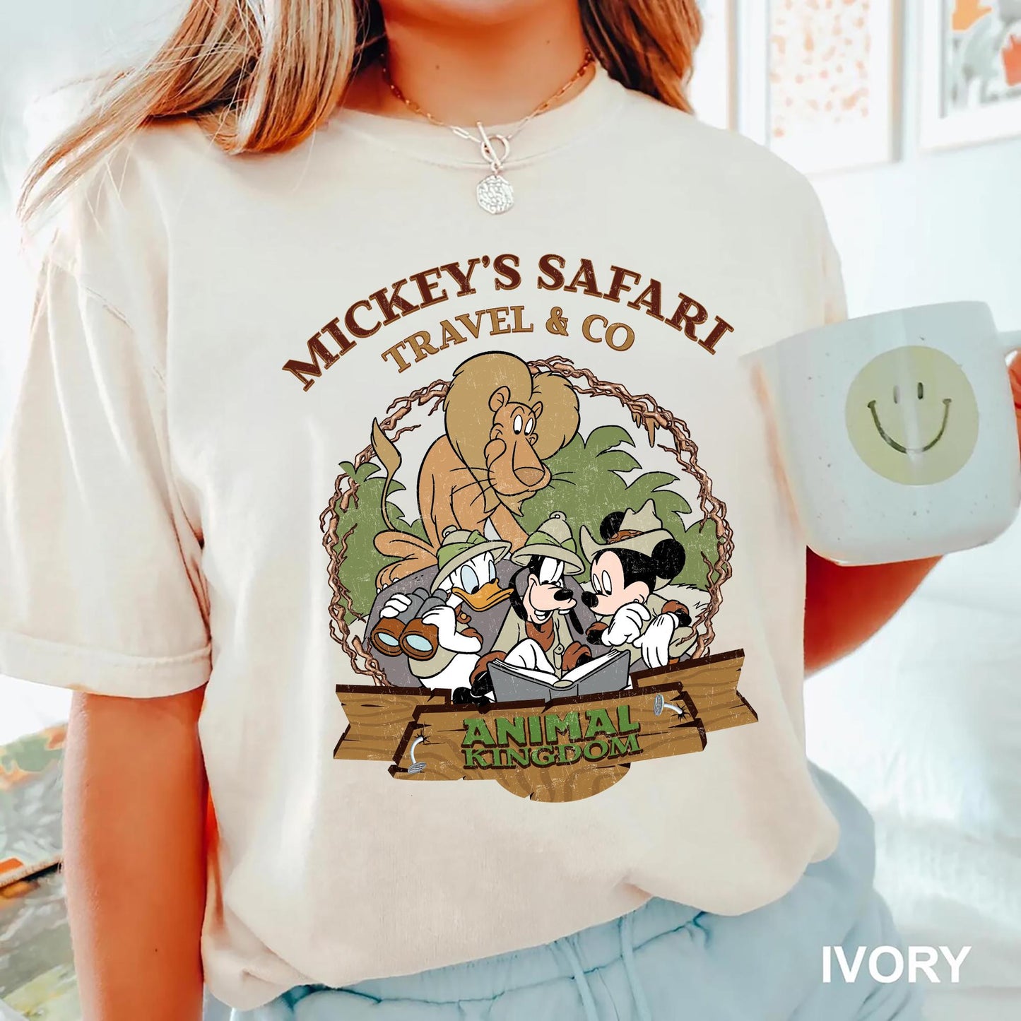 Vintage Disney Animal Kingdom Safari Shirt Mickey and Friends Jungle Adventure Tee Disney Safari Mode Shirt Disney Vacation Family Trip Tee Graphic Tee – Soft Feel · High-Quality Print