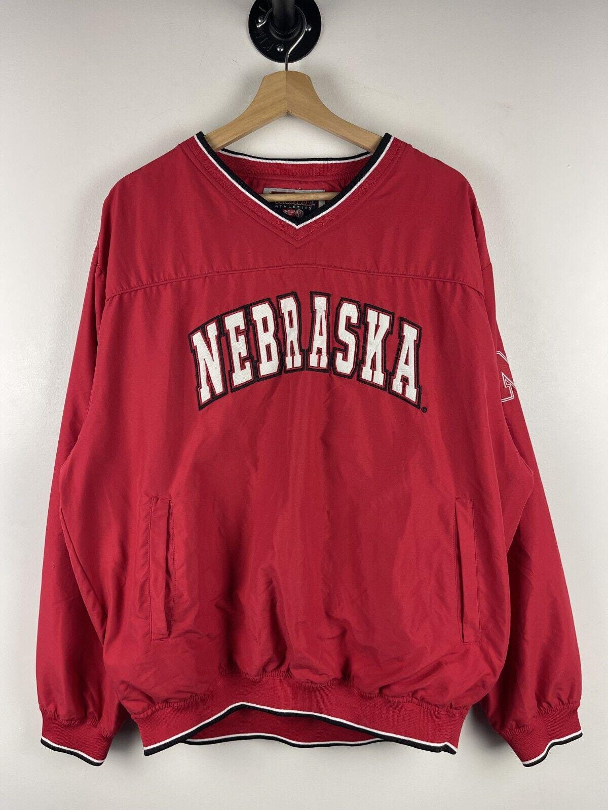 Vintage Colosseum Athletics Nebraska Red Pullover Windbreaker Size L Graphic Tee – Feel-Good Design · Trending Graphic Apparel