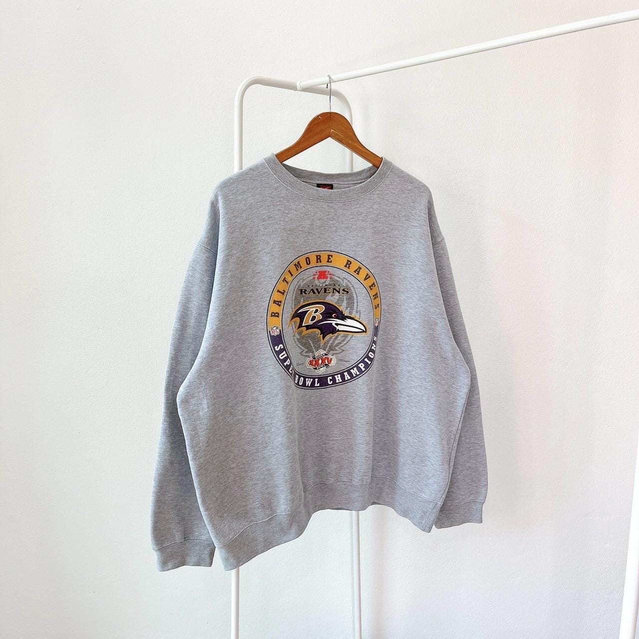 Vintage 00s Baltimore Ravens football NFL vintage Nike gray sweatshirt XXL Sweatshirt – Feel-Good Design · Top Pick For Any Outfit