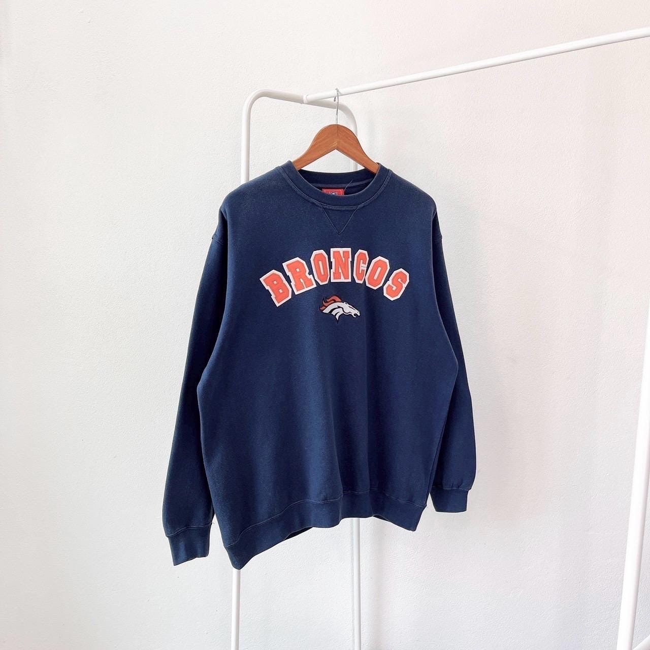 Vintage 90s Denver Broncos NFL football vintage NFL blue sweatshirt XL Sweatshirt – Fan Favorite · Trending Graphic Apparel