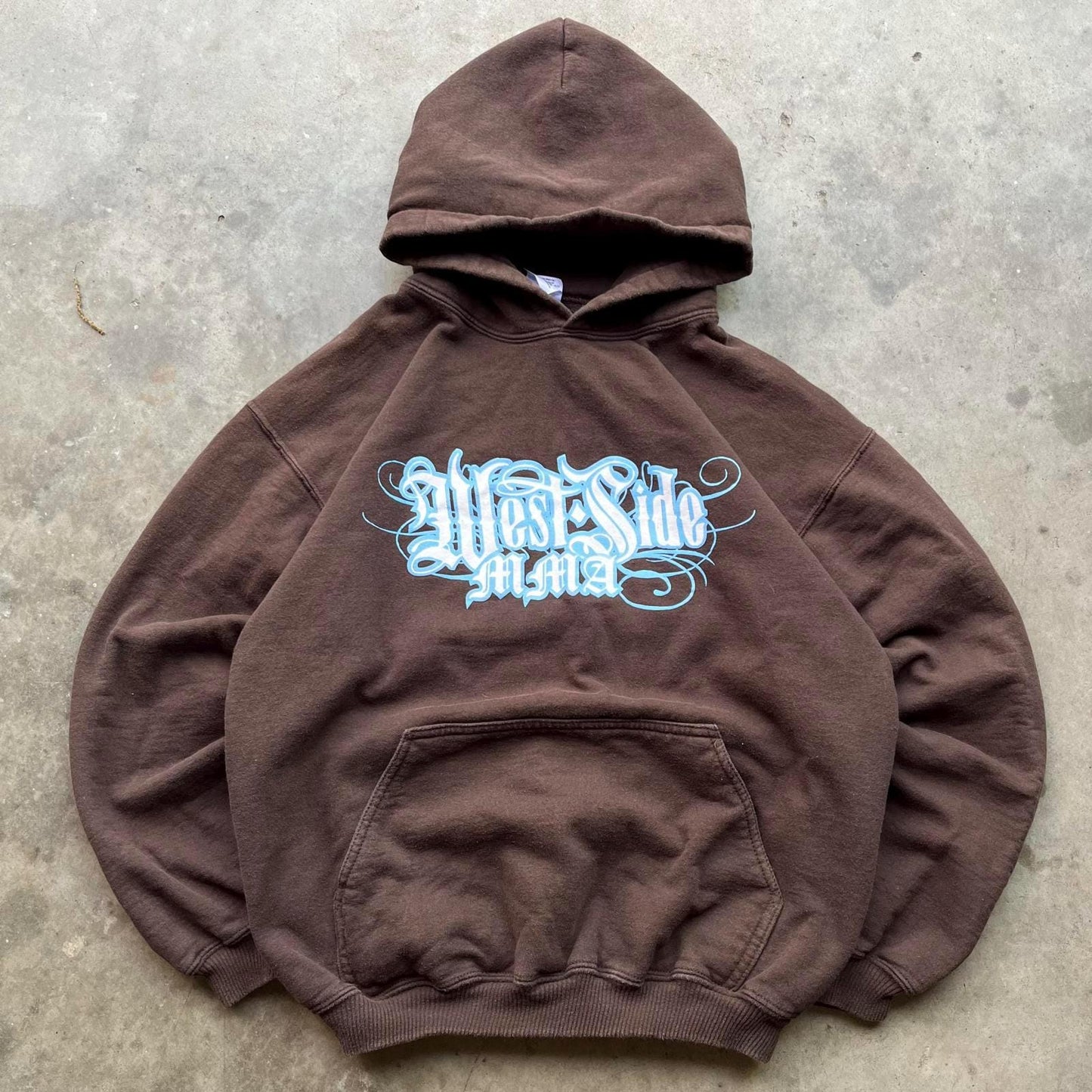 Vintage Y2K West Side MMA Elite Affliction Chocolate Brown Grunge Hoodie Hoodie – Warm & Stylish · Must-Have Style
