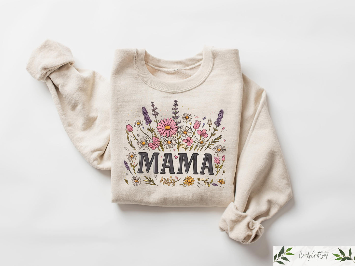Mama Sweatshirt Wildflowers Mama T shirt Retro Mother39s Day Shirt Floral Mom Gift Cute Mothers Day Outfit New Mom Crewneck Sweatshirt – Everyday Comfort · Trending Graphic Apparel