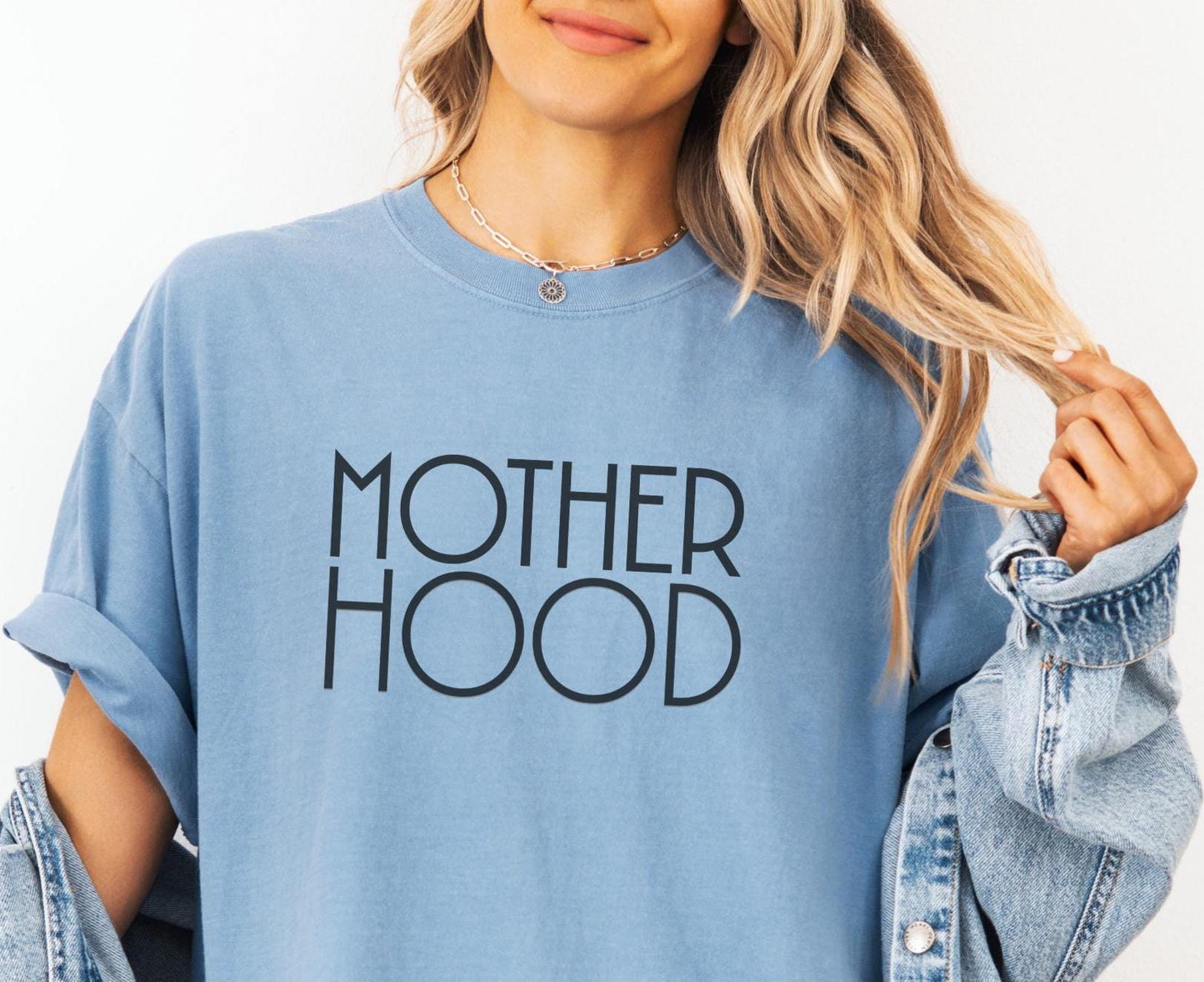 MOTHERHOOD Shirt Minimal Design T Shirt for Mom Perfect New Mom Gift for Mother39s Day Graphic Tee – Soft Feel · Trending Graphic Apparel