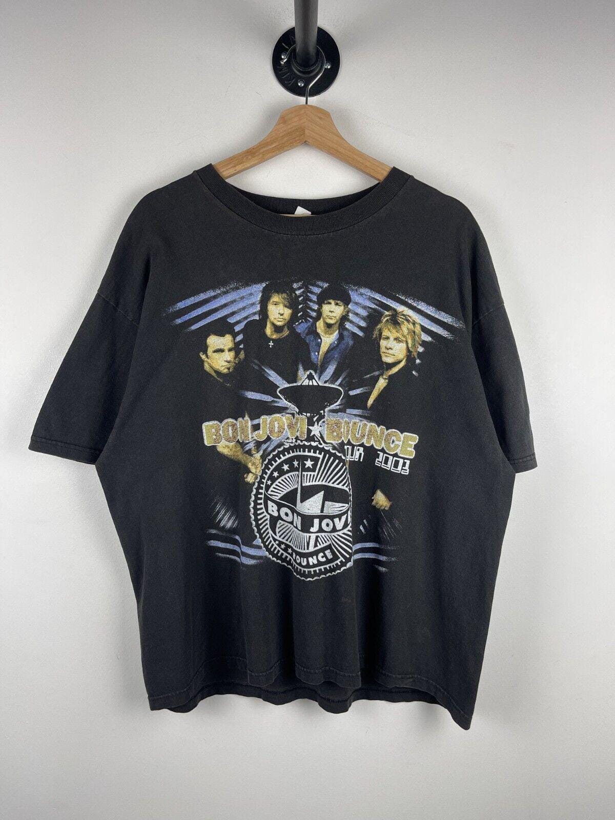 Vintage 2003 Bon Jovi Bounce Tour Black Tee Size XL Graphic Tee – Bold Style · Must-Have Style