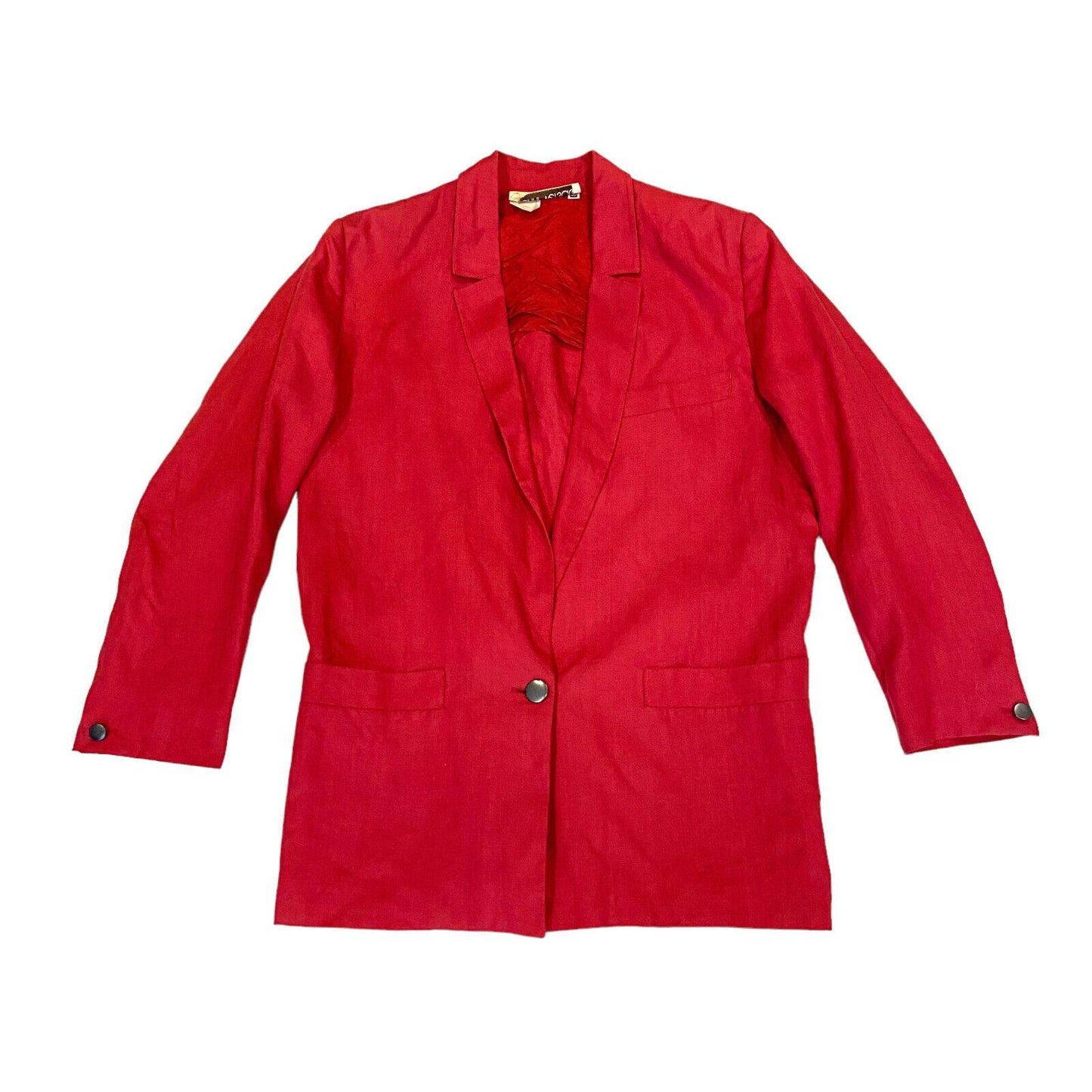 Gianni Versace Linen Blazer Jacket Vintage Womens Red High End Designer Formal Graphic Tee – Feel-Good Design · High-Quality Print