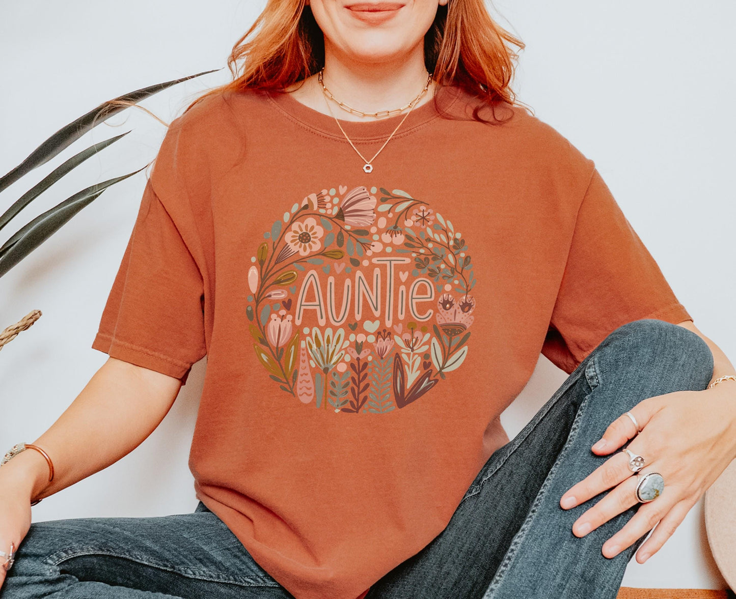 Boho AUNTIE T shirt Flower Lover Shirt Boho Aesthetic Gift for Cool Aunt Mother39s Day Tee Great Aunt Shirt Graphic Tee – Warm & Stylish · Trending Graphic Apparel