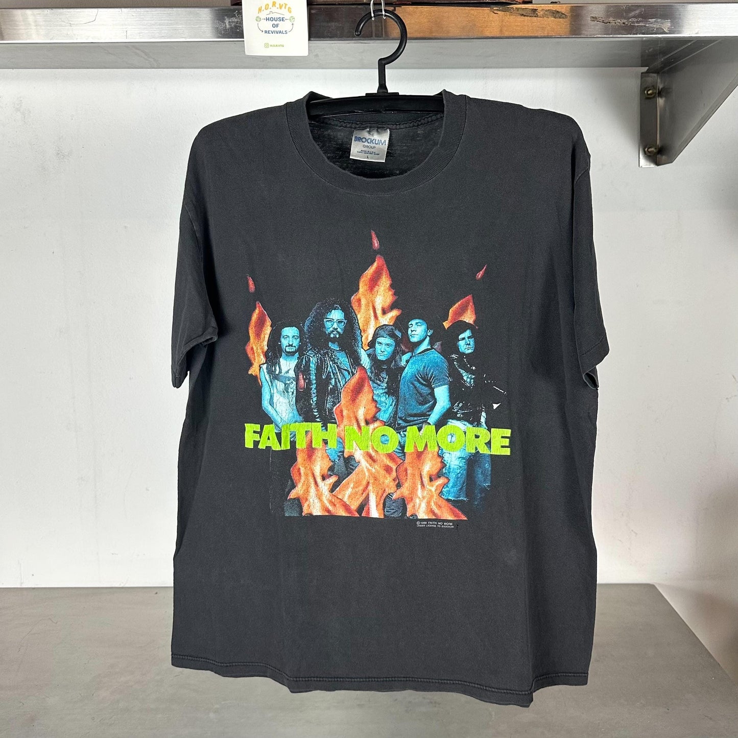 Vintage 1989 Faith No More The Real Thing Tour Rock Band Brockum Large T shirt Vintage Band Tee Vintage Band Tshirt Vintage Music Tee Graphic Tee – Aesthetic Look · High-Quality Print