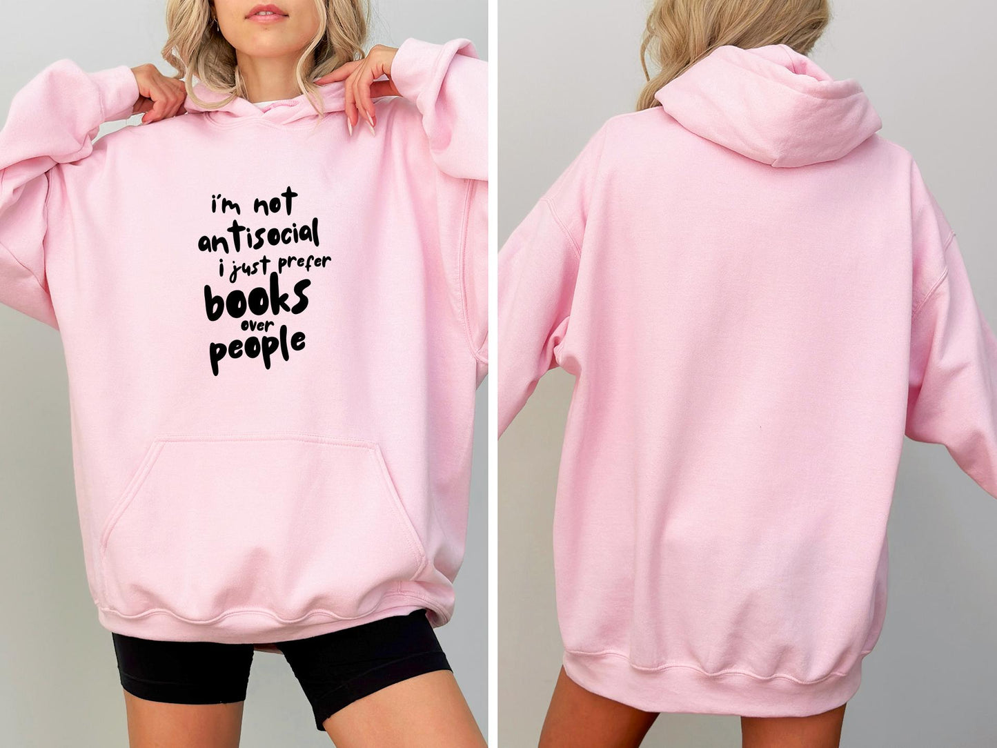 I39m not antisocial i just prefer books Hoodie Buchliebhaber Pullover Bibliophile Sweater Lesen Hobby Geschenk Leser Bcherwurm Hoodie Hoodie – Fan Favorite · Trending Graphic Apparel
