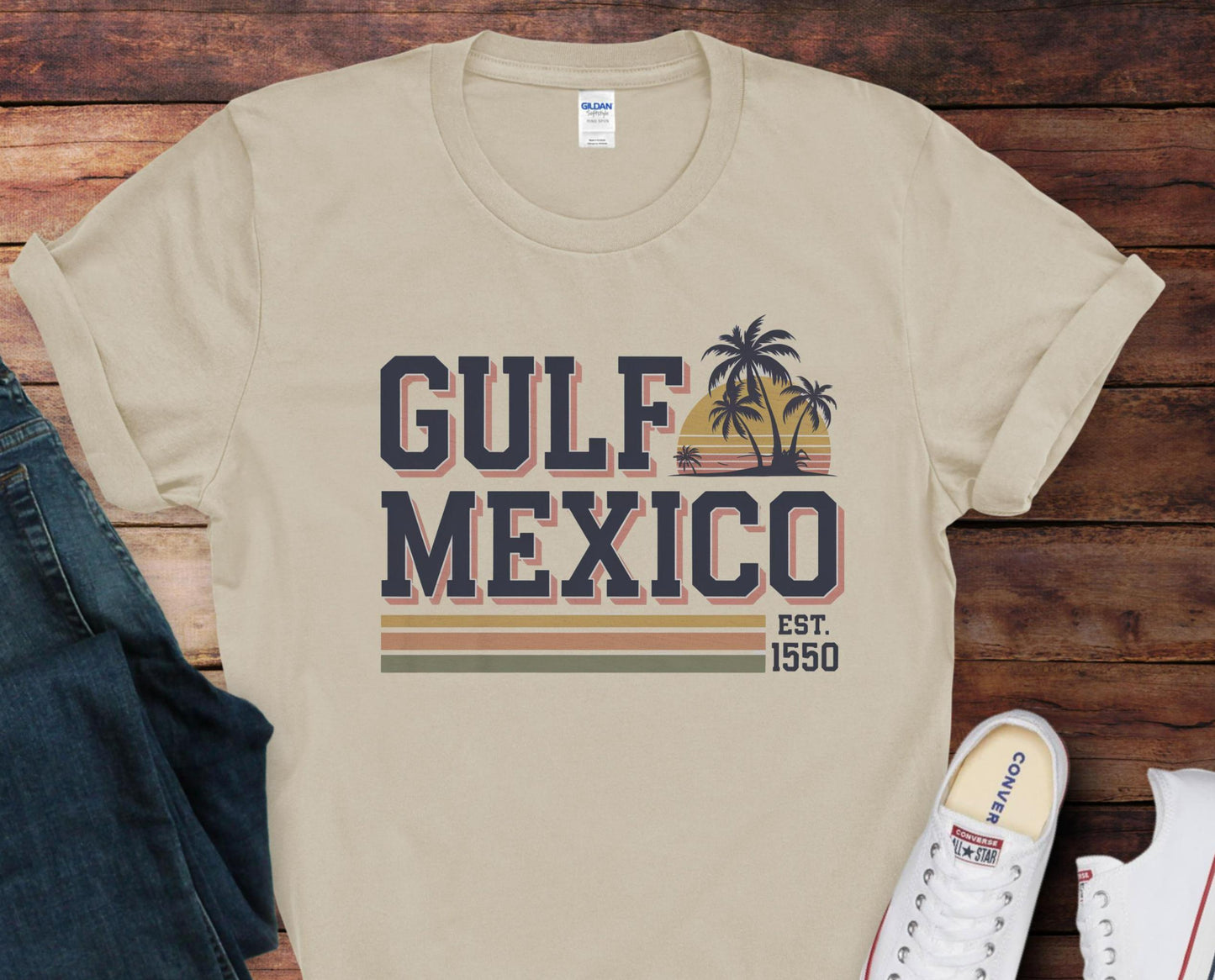 Gulf of Mexico Shirt Retro Resistance T Shirt Gulf Coast Tee with Vintage Sunset Design Protest Shirt Graphic Tee – Cozy Vibes · Great Gift For Fans