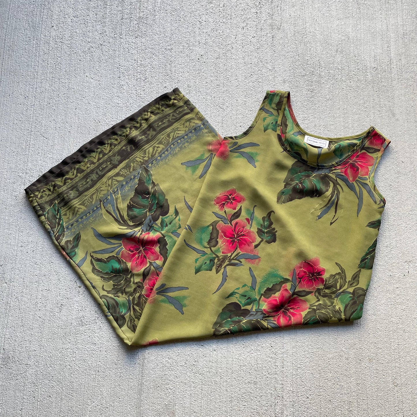 90s vintage green floral semi sheer maxi dress Graphic Tee – Fan Favorite · Must-Have Style
