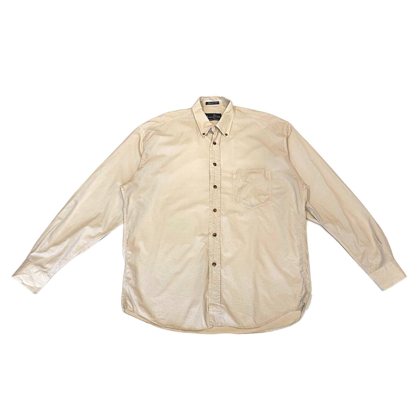 Massimo Dutti Mens Shirt Vintage Button Down Collar High End Designer Beige Graphic Tee – Feel-Good Design · Perfect For Daily Wear