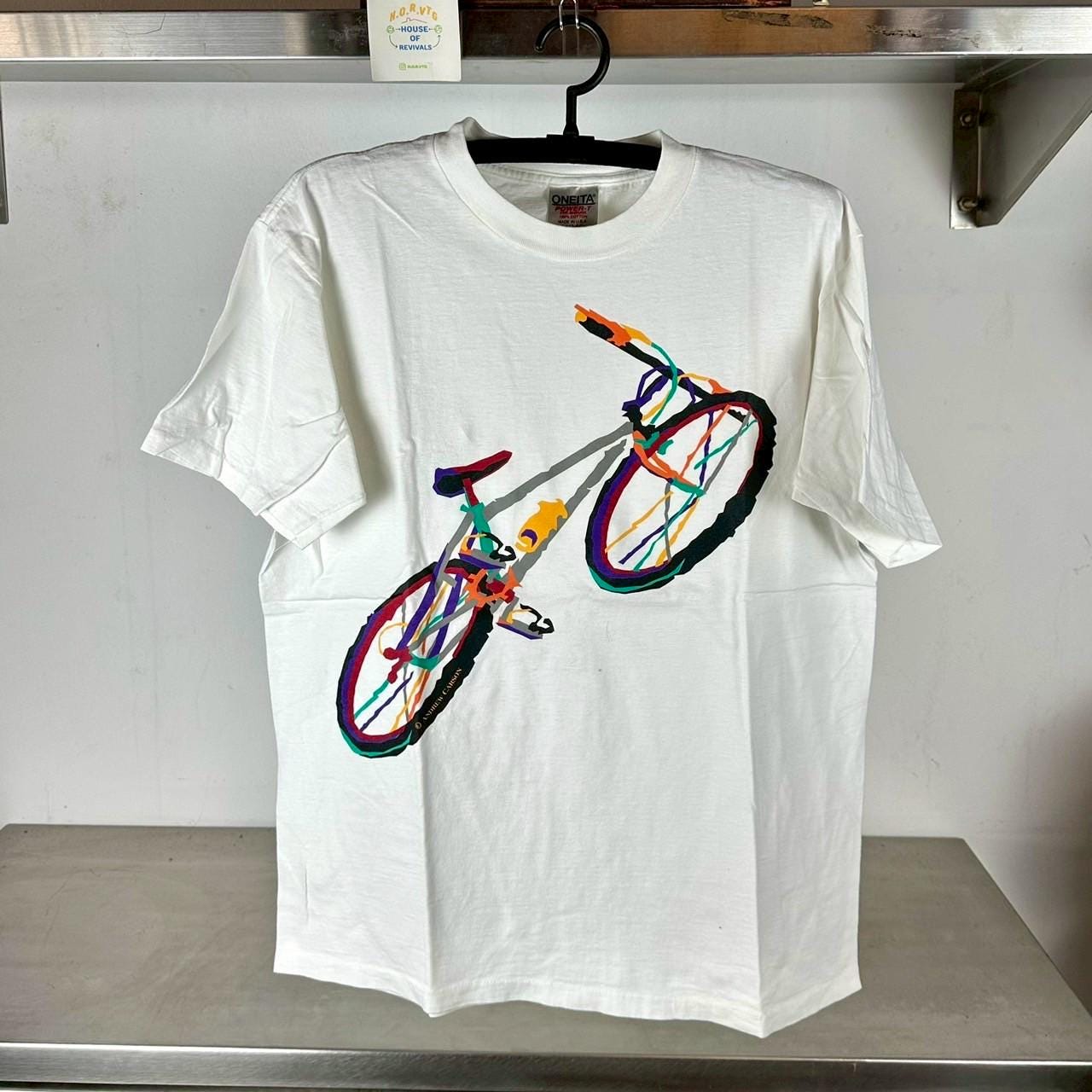 Vintage 90s Andrew Carson Bicycle Artwork Large single stitch T shirt Vintage Art Tshirt Vintage Artwork shirt Pop Art Tshirt Graphic Tee – Aesthetic Look · Trending Graphic Apparel