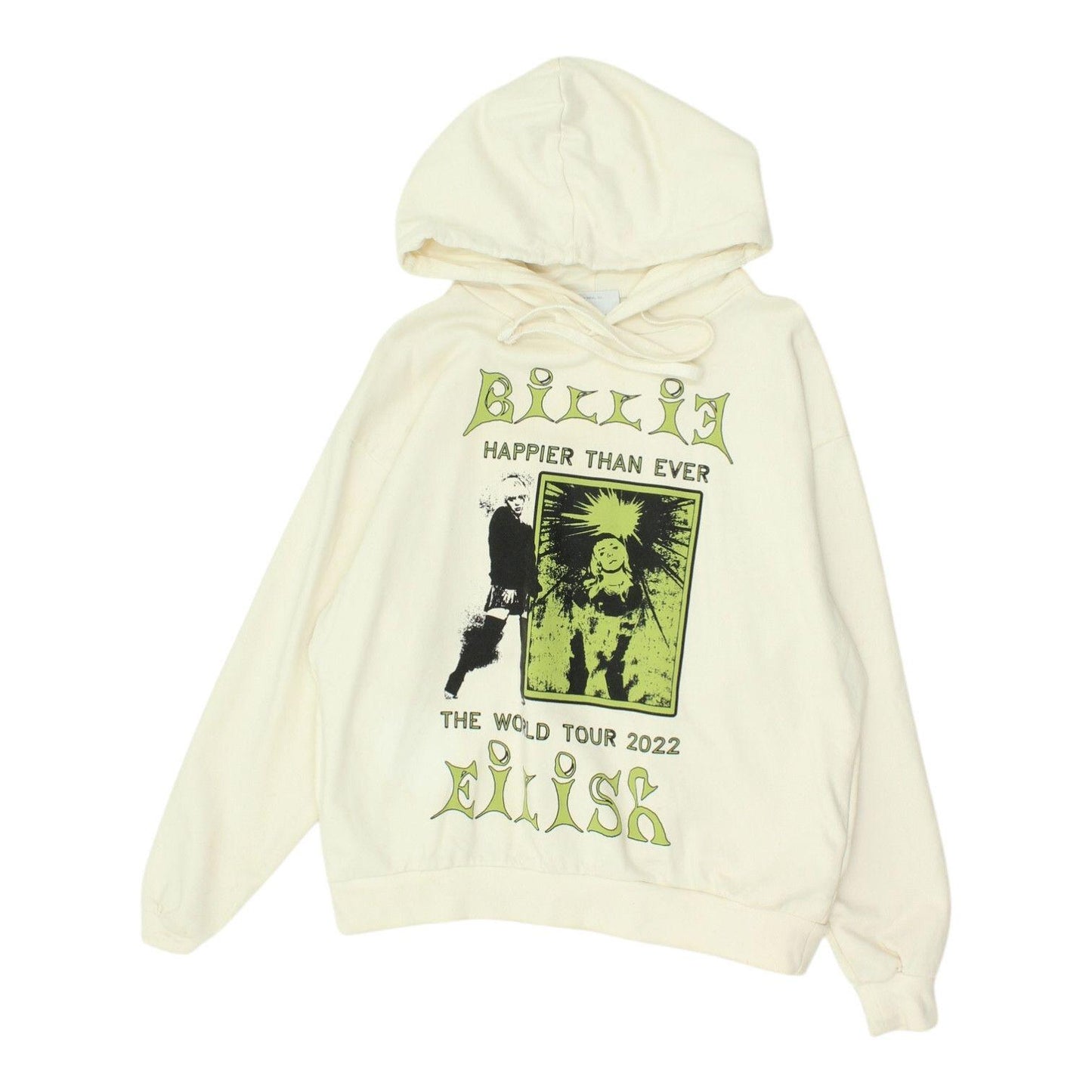 Billie Eilish Mens Hoodie Happier Than Ever World Tour Pullover White Hoody Hoodie – Aesthetic Look · Perfect For Daily Wear