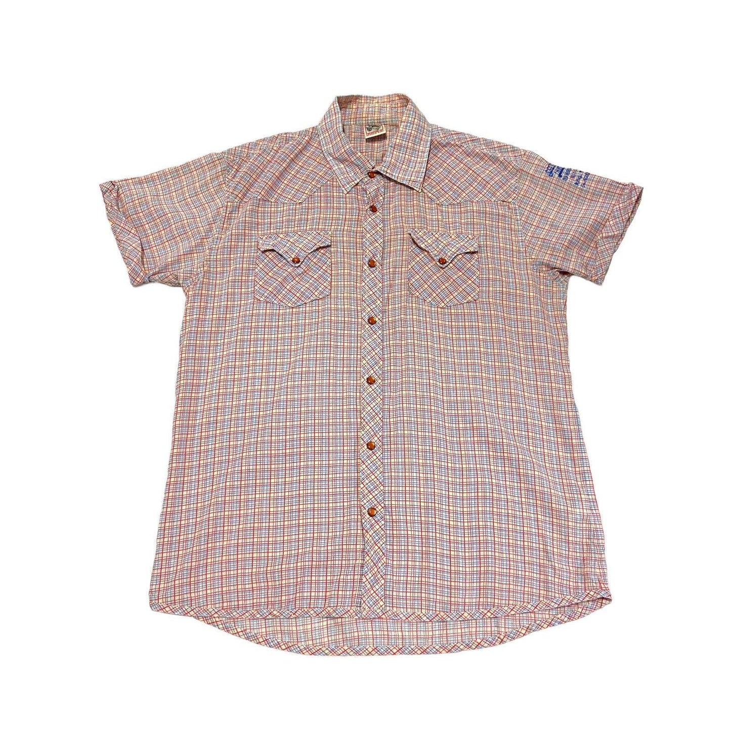 Scotch Soda Mens Shirt Vintage Designer Short Sleeve Colourful Check Popper Graphic Tee – Fan Favorite · High-Quality Print