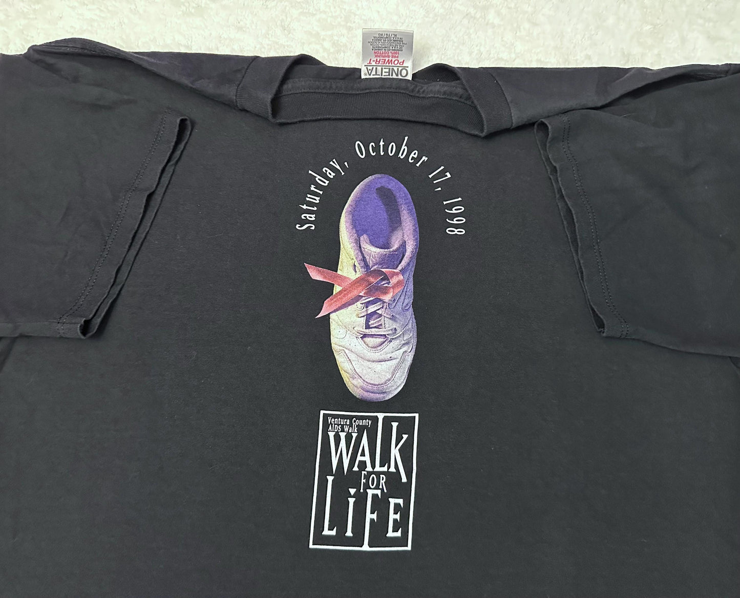 Vintage 1990s 90s 1998 Aids Walk Pink Ribbon Ventura California T Shirt XL NEW Graphic Tee – Bold Style · Great Gift For Fans