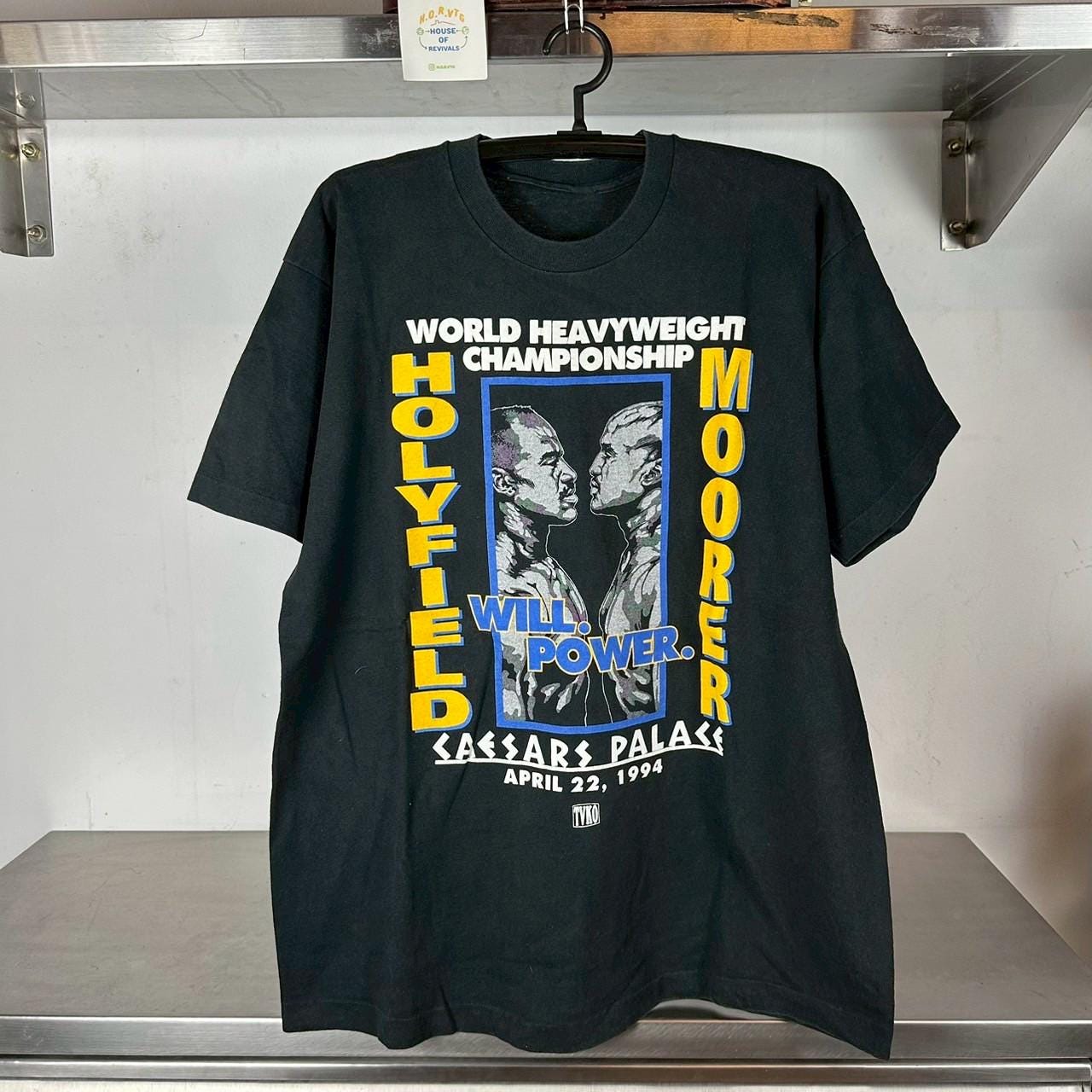 Vintage 1994 Evander Holyfield VS Michael Moore Boxing Fight Promo XL Single Stitch T shirt Boxing Tshirts Boxing Tees Graphic Tee – Everyday Comfort · Must-Have Style