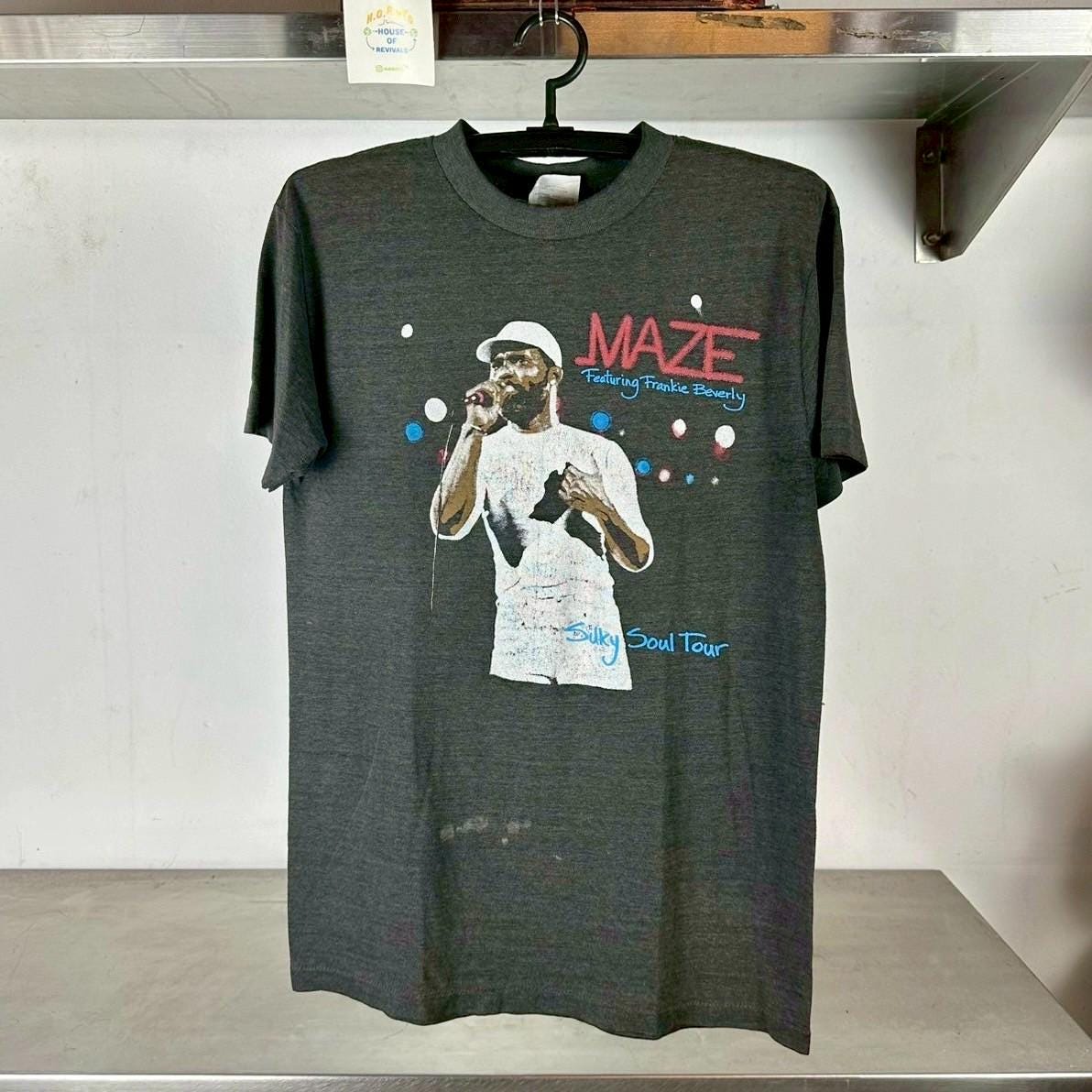 Vintage 80s Maze Frankie Beverly Silky Soul Tour Promo Large T shirt Vintage Music Tshirt Vintage Maze Tshirt Graphic Tee – Warm & Stylish · Top Pick For Any Outfit
