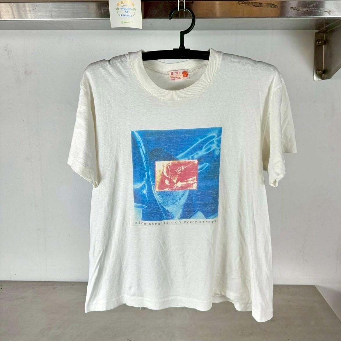 Vintage 90s Dire Straits On Every Street Rock Band single stitch T shirt Vintage Band shirt Vintage Music shirt Graphic Tee – Feel-Good Design · Top Pick For Any Outfit
