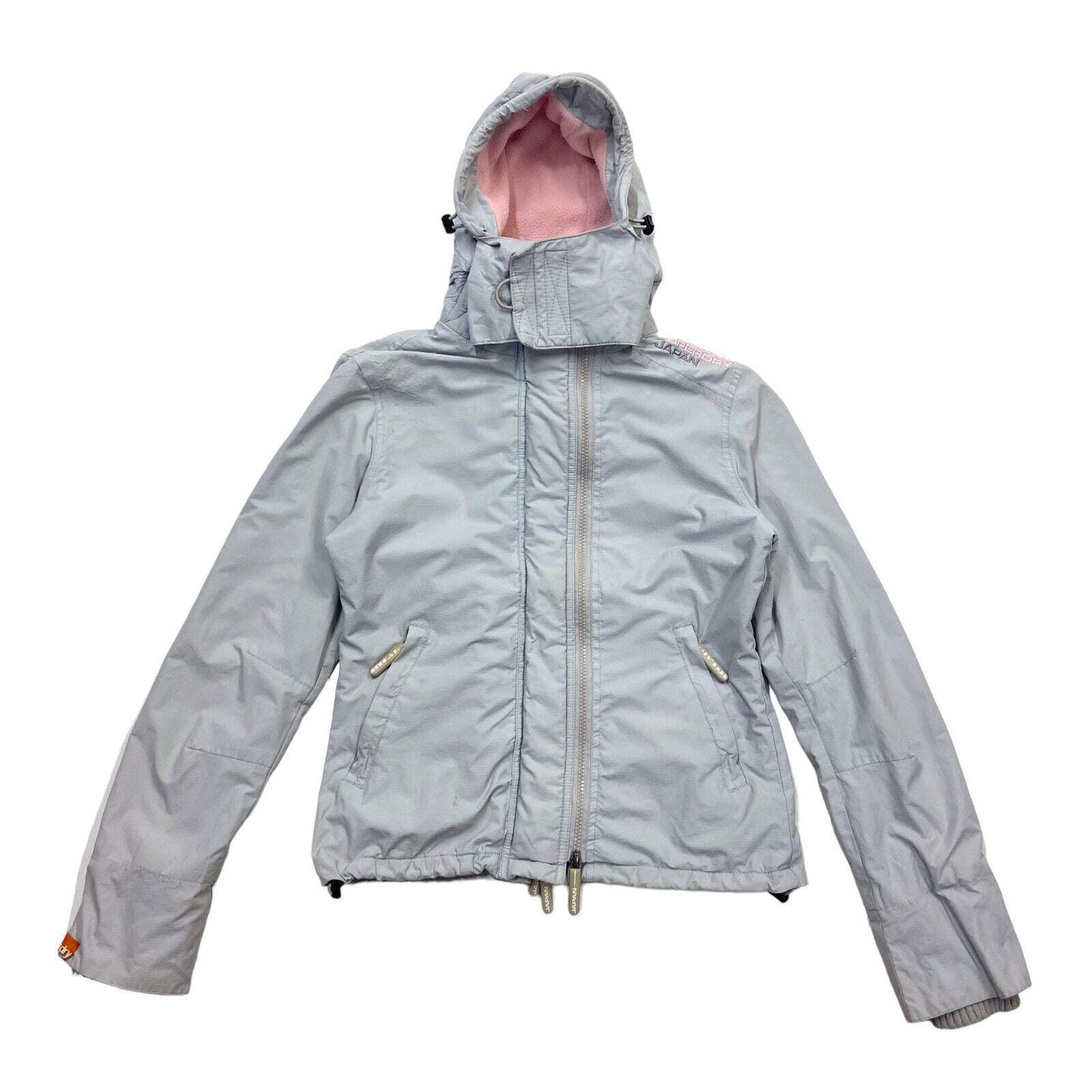 Superdry Windcheater Womens Jacket Vintage Hooded Rain Coat Designer Grey VTG Graphic Tee – Everyday Comfort · Perfect For Daily Wear
