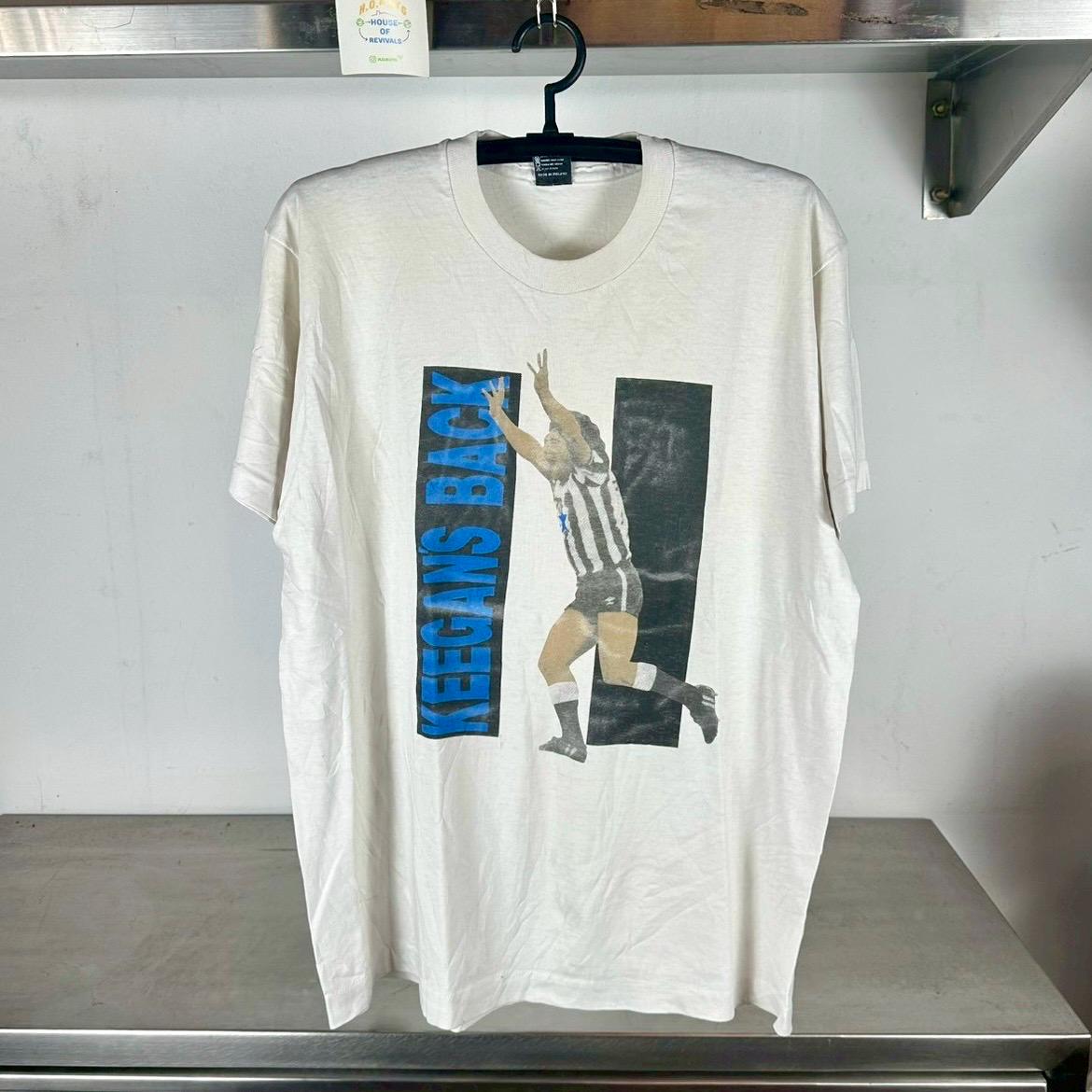 Vintage 90s Newcastle United Kevin Keegans Back Football Soccer single stitch T shirt Vintage Soccer Tshirts Vintage Football Tshirt Graphic Tee – Fan Favorite · Great Gift For Fans