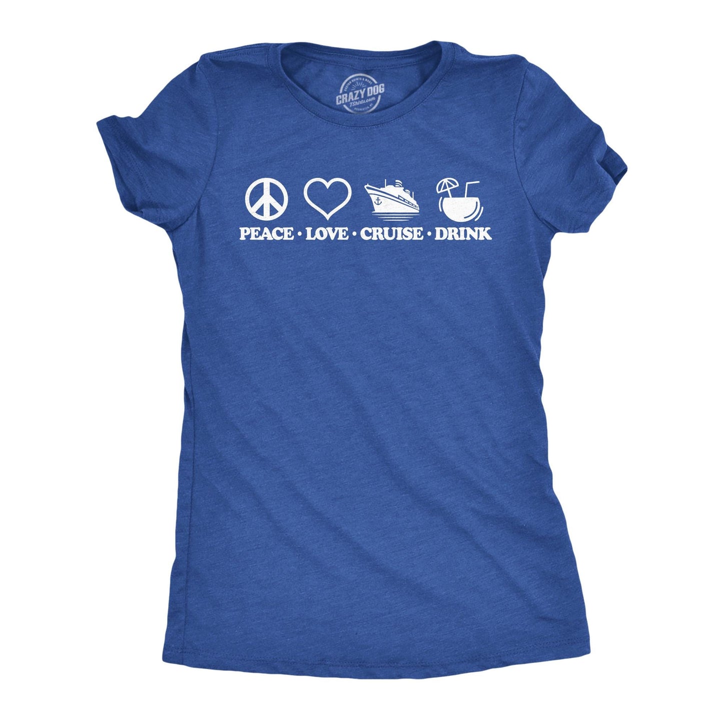 Peace Love Cruise Drink Family Vacation Cruise Shirts Vacation Shirts Drinking Shirts Funny Travel Shirts Cute Vacy Shirt Summer Vaca Graphic Tee – Feel-Good Design · Trending Graphic Apparel